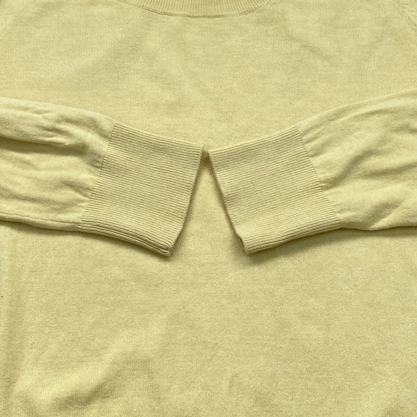 J. Jill J Jill Womens Sweater Small Yellow Silk Cotton Size S / US 4 / IT 40 - 6 Thumbnail