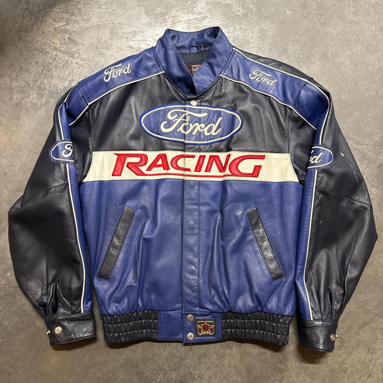 Ford Racing Champions Jeff Hamiltonジャケット Ford Mustang Jeff Hamilton Racing Jacket. Size 3XL – SLCT