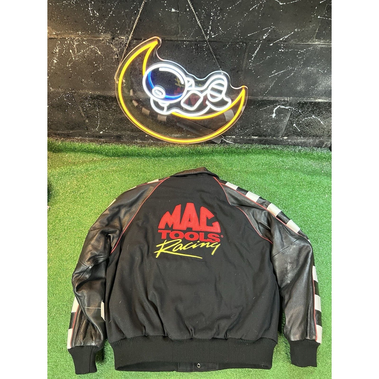Other RARE VTG iDentity Mac Tools Racing Checkered Bomber Jacket L Size US L / EU 52-54 / 3 - 5 Thumbnail