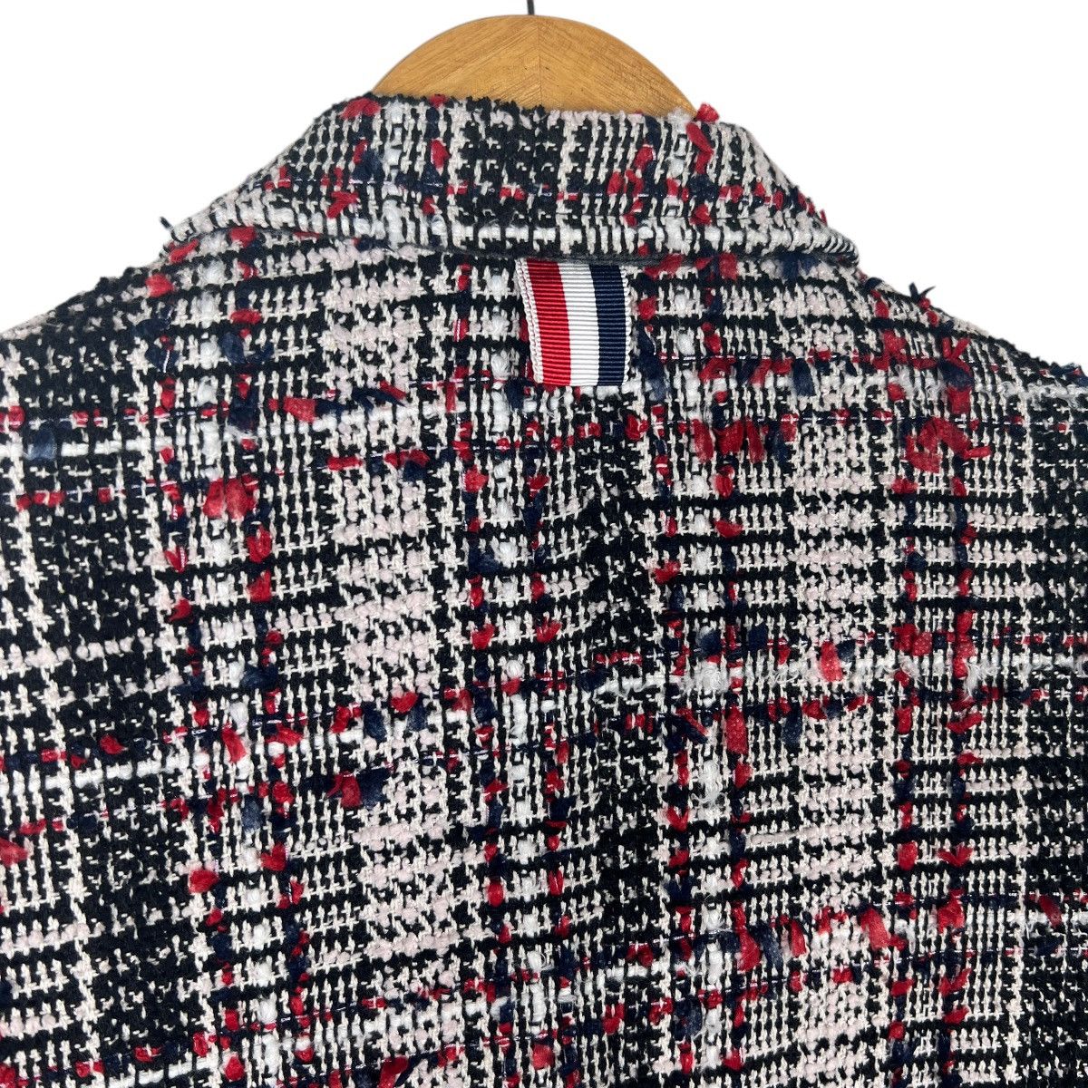 Thom Browne Thom Browne Red Prince of Wales Tweed Sack Blazer Size 36 Size US S / EU 44-46 / 1 - 14 Thumbnail
