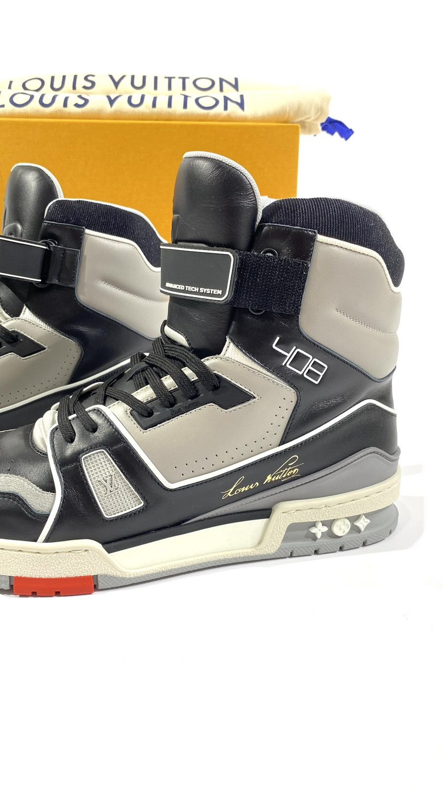 Louis Vuitton Louis Vuitton Virgil Abloh 9 High Top Boots Sneakers Size US 9 / EU 42 - 4 Thumbnail