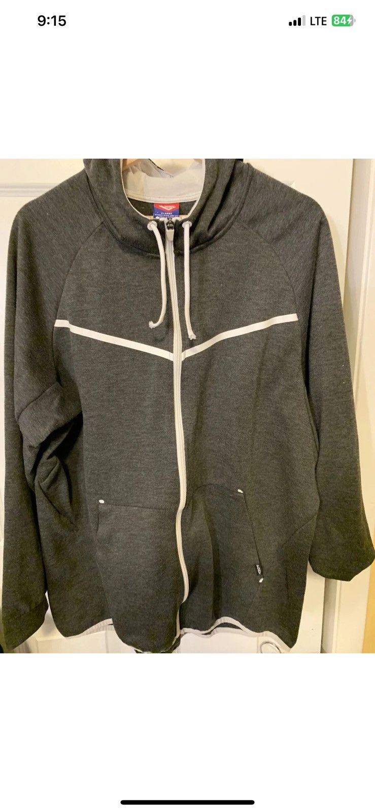 PONY Pony mens sz XL gray hoodie Size US XL / EU 56 / 4 - 1 Thumbnail