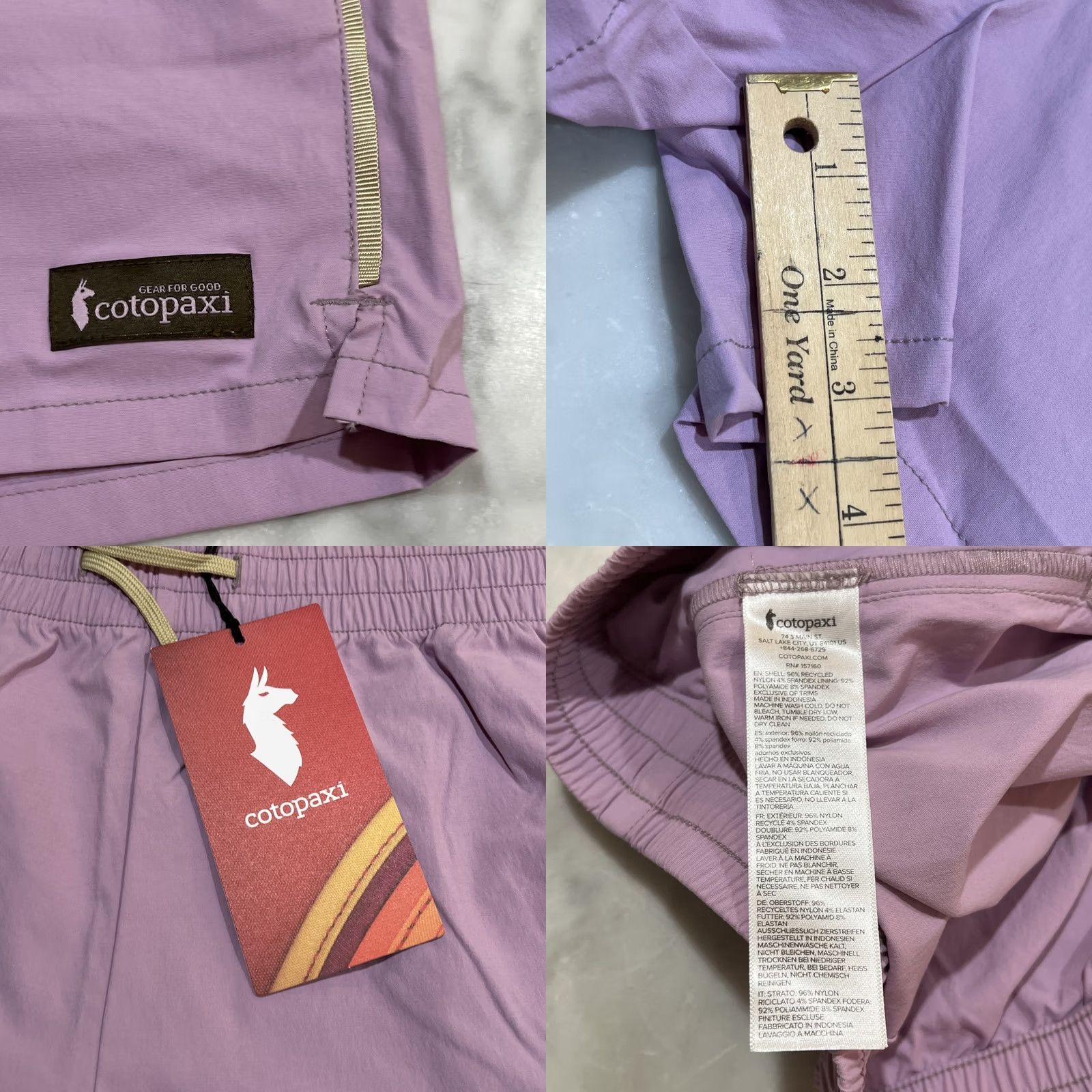 Cotopaxi VINTAGE Cotopaxi Brinco 3” Short Women Large Antique Lavender Outdoor Hiking Pockets NWT Size 36" / US 14 / IT 50 - 8 Thumbnail