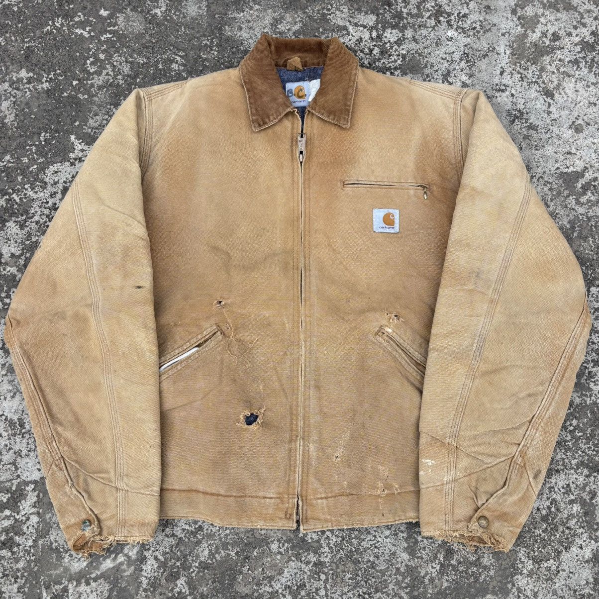 Carhartt Vintage Carhartt Detroit Tan Jacket Size US L / EU 52-54 / 3 - 2 Thumbnail