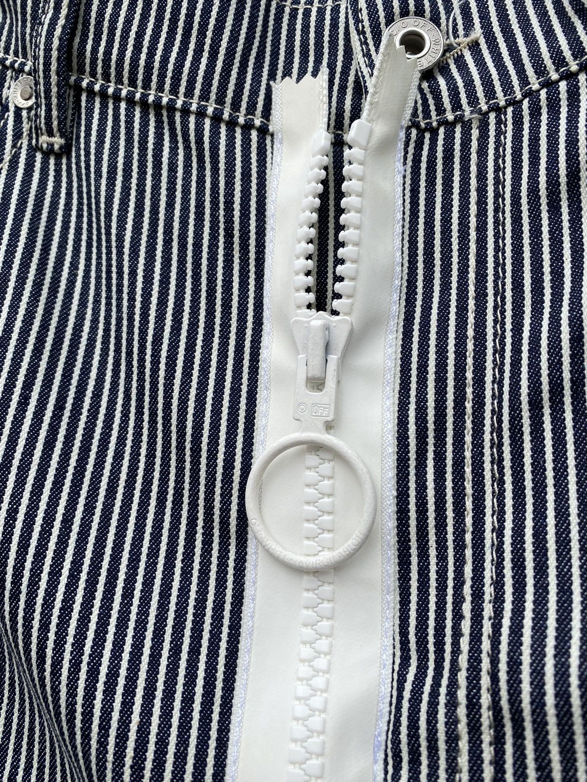 Off-White Off White Striped DENIM skirt Virgil Abloh size 44 Authentic Size 30" / US 8 / IT 44 - 5 Thumbnail