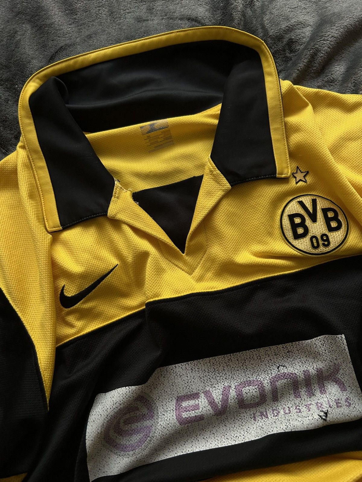 Nike nike borussia dortmund yellow jersey 07/08 vintage soccer Size US XL / EU 56 / 4 - 2 Thumbnail