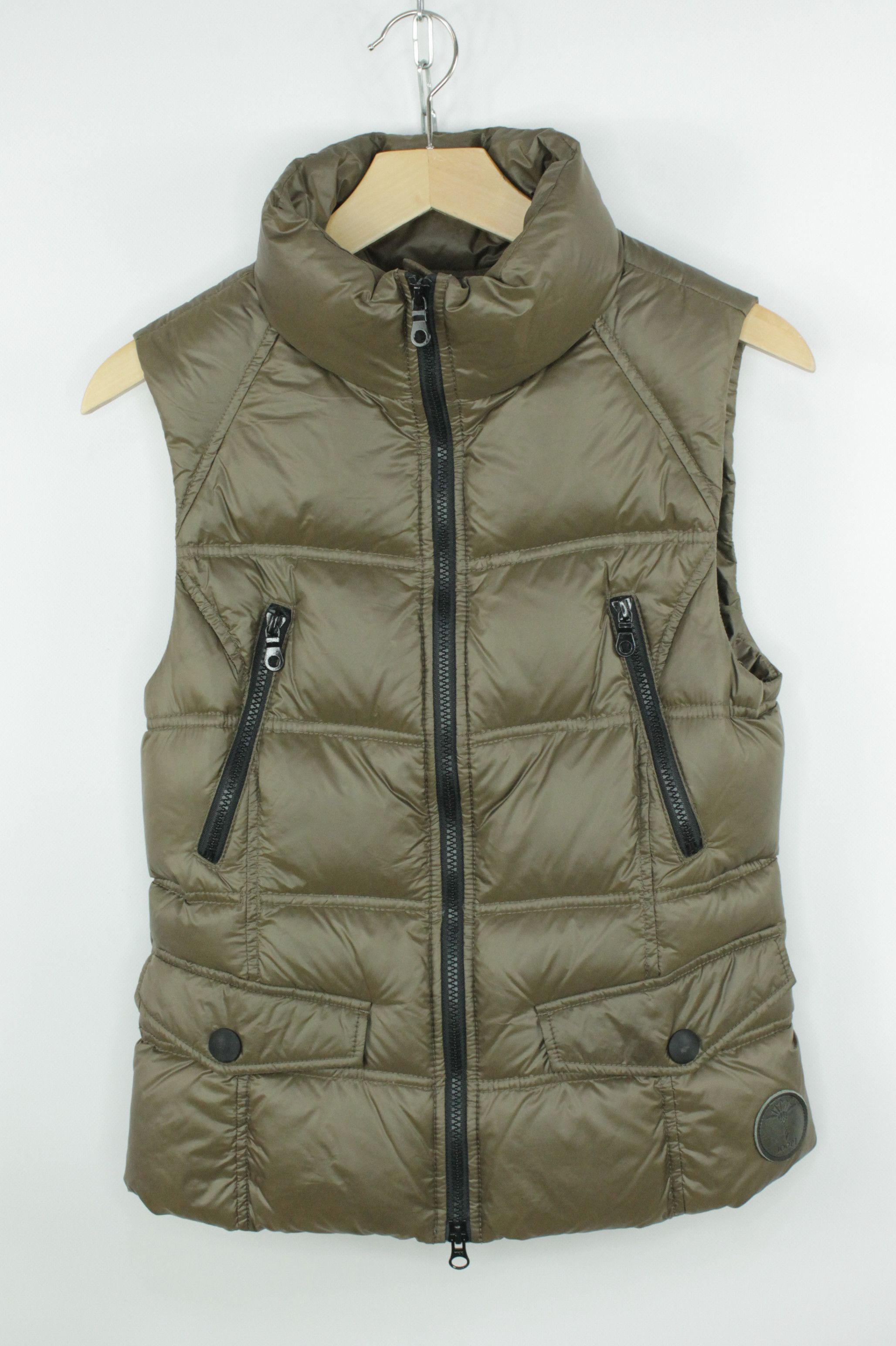 Joop! Joop! Puffer Vest Down Jacket Dark Khaki Women's Size XS / US 0-2 / IT 36-38 - 1 Thumbnail