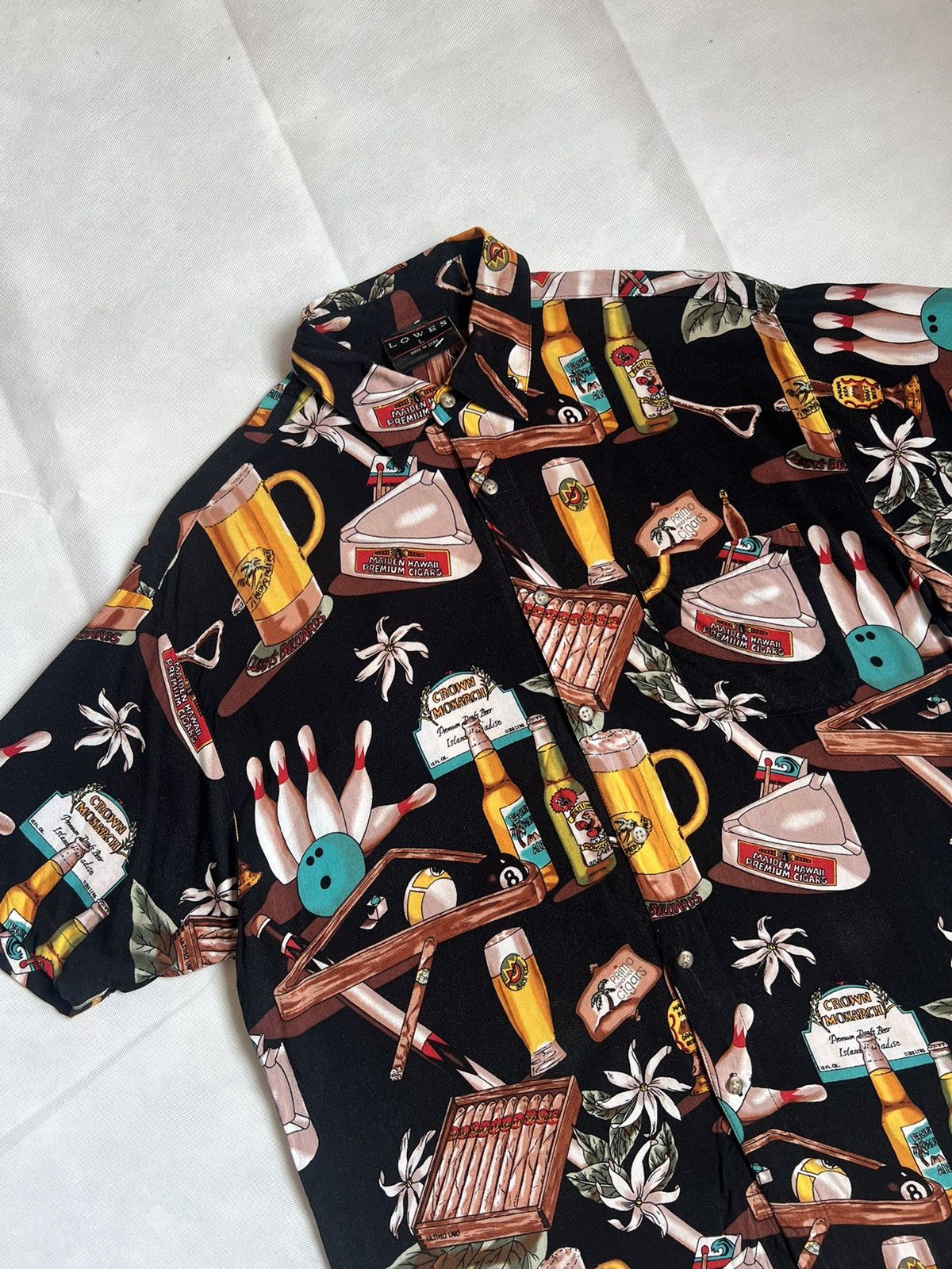 Japanese Brand Vintage Lowes Hawaiian Tropical Bowling In Paradise Shirt Size US L / EU 52-54 / 3 - 2 Thumbnail