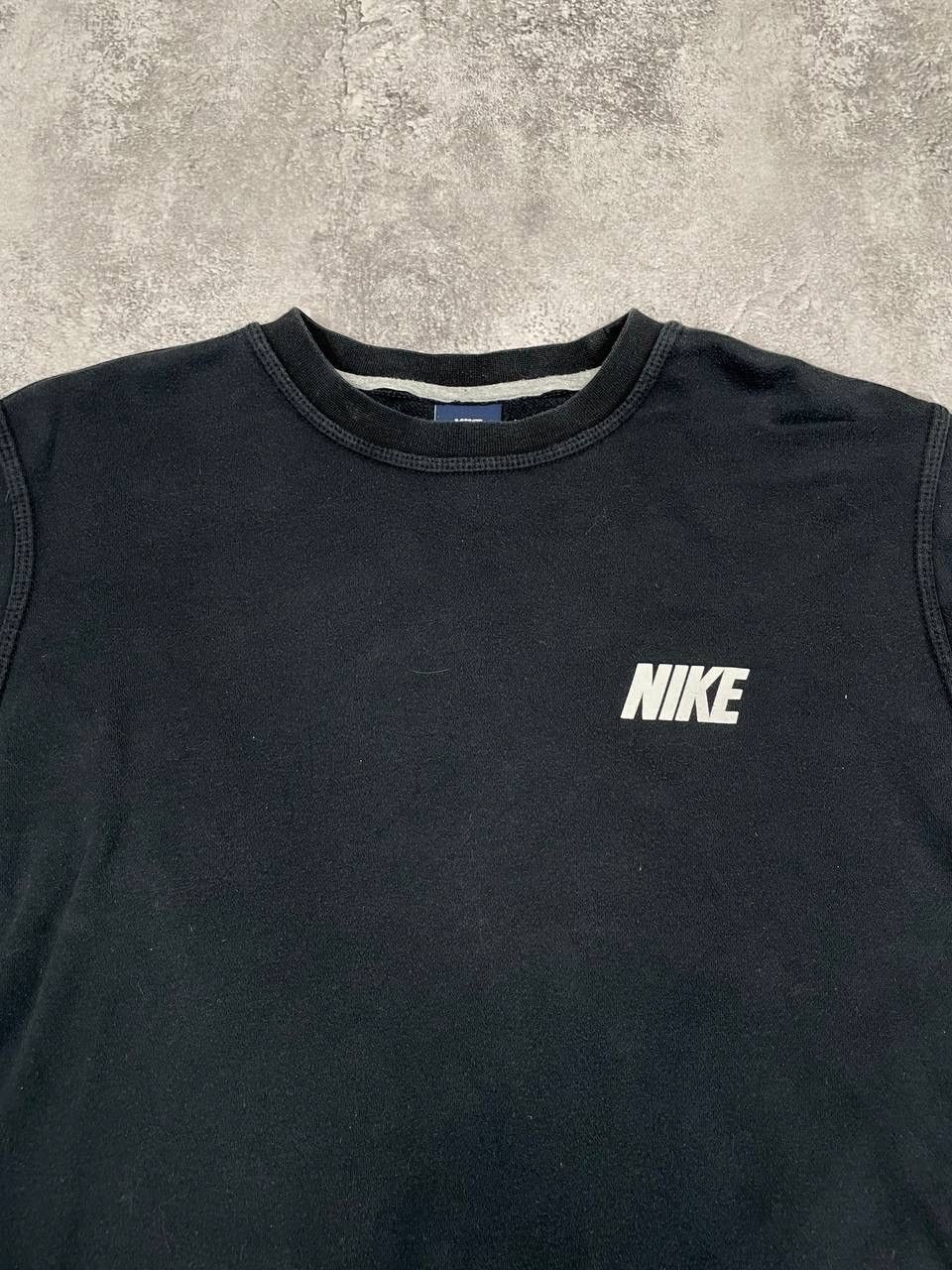 Nike Nike Men Cotton Blend Sweatshirt Black Crewneck Casual Size US XL / EU 56 / 4 - 2 Thumbnail