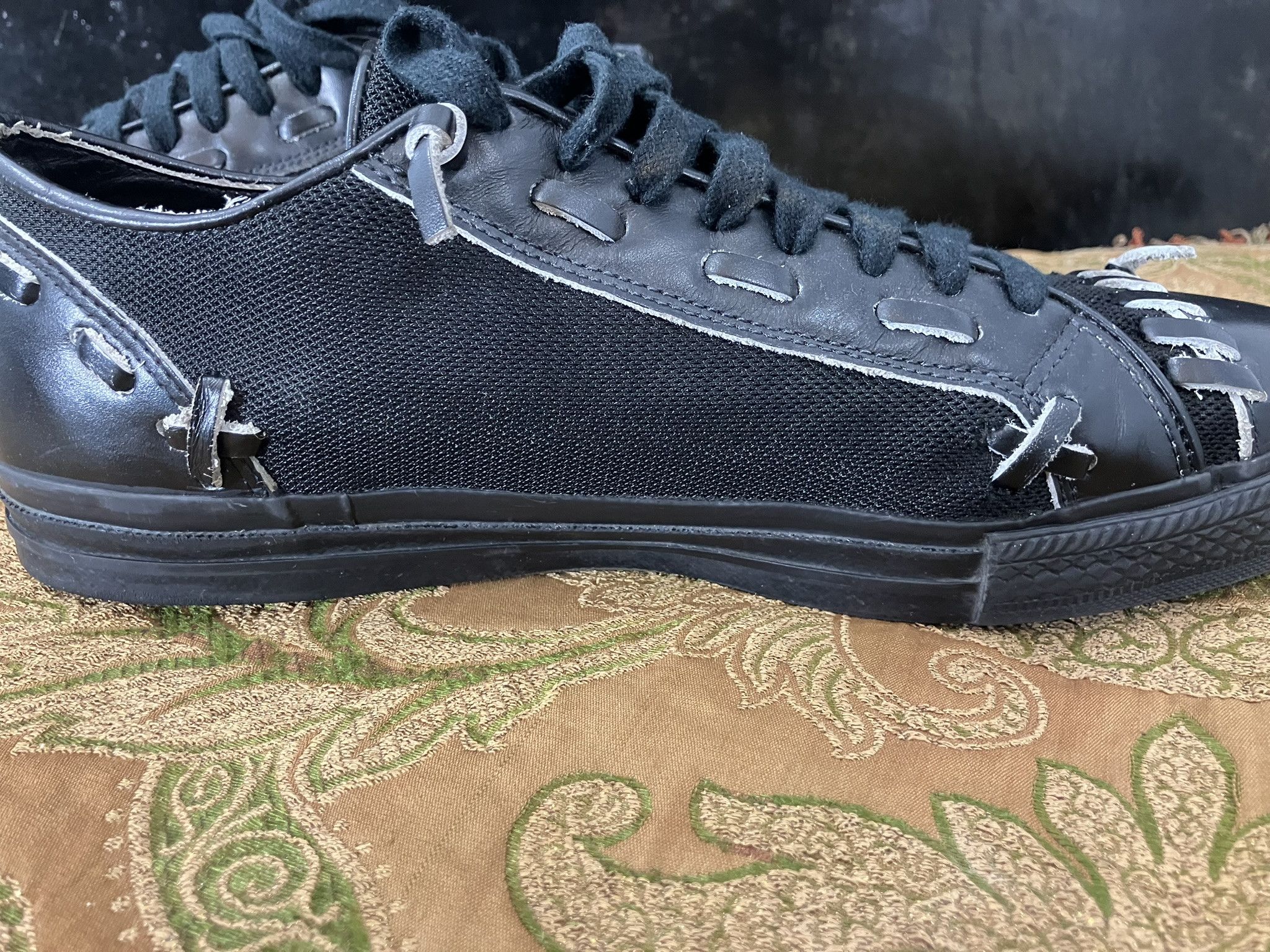 Comme des Garcons Comme des Garçons Black Deconstructed Leather | EU 41 Size US 11 / IT 41 - 5 Thumbnail