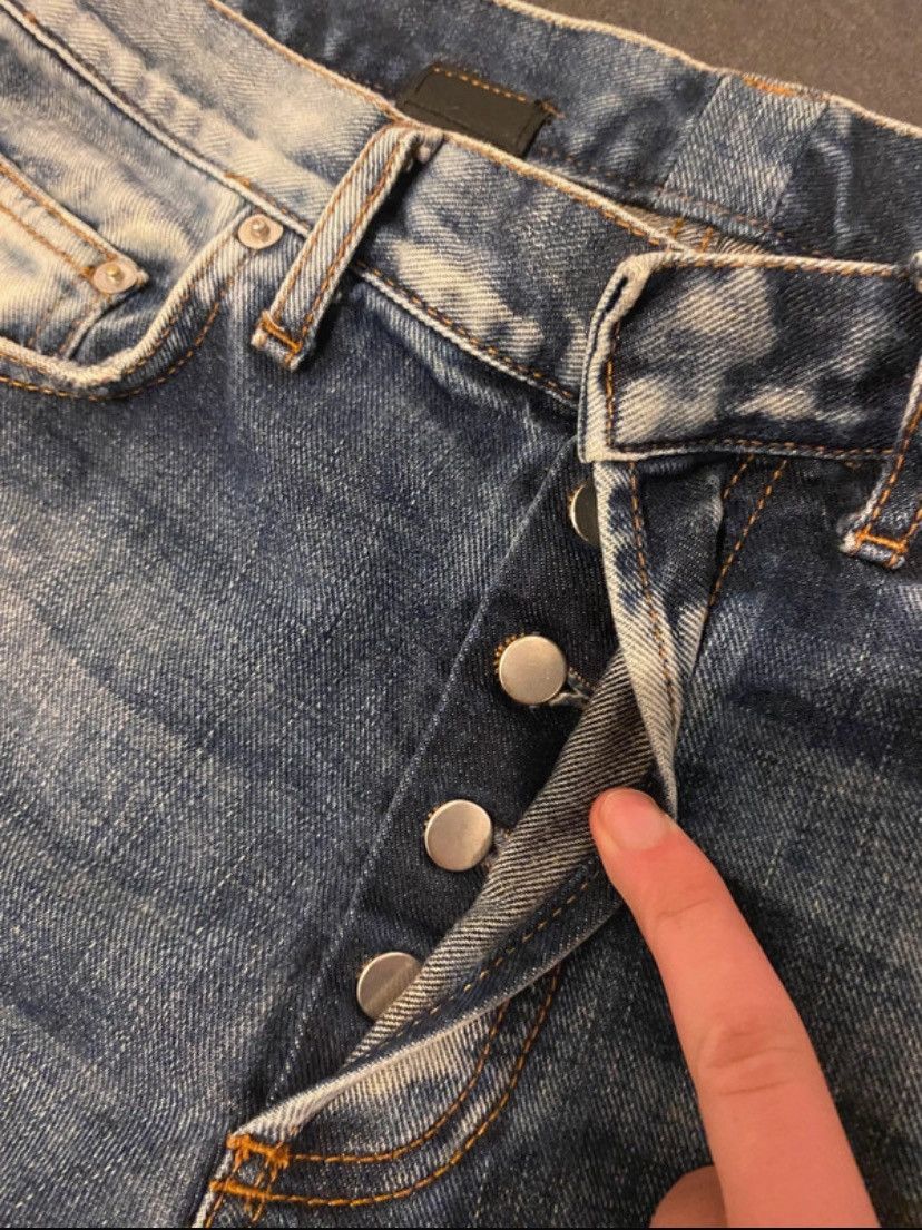 Dior dior homme heidi slimane y2k distressed jean Size US 32 / EU 48 - 5 Thumbnail