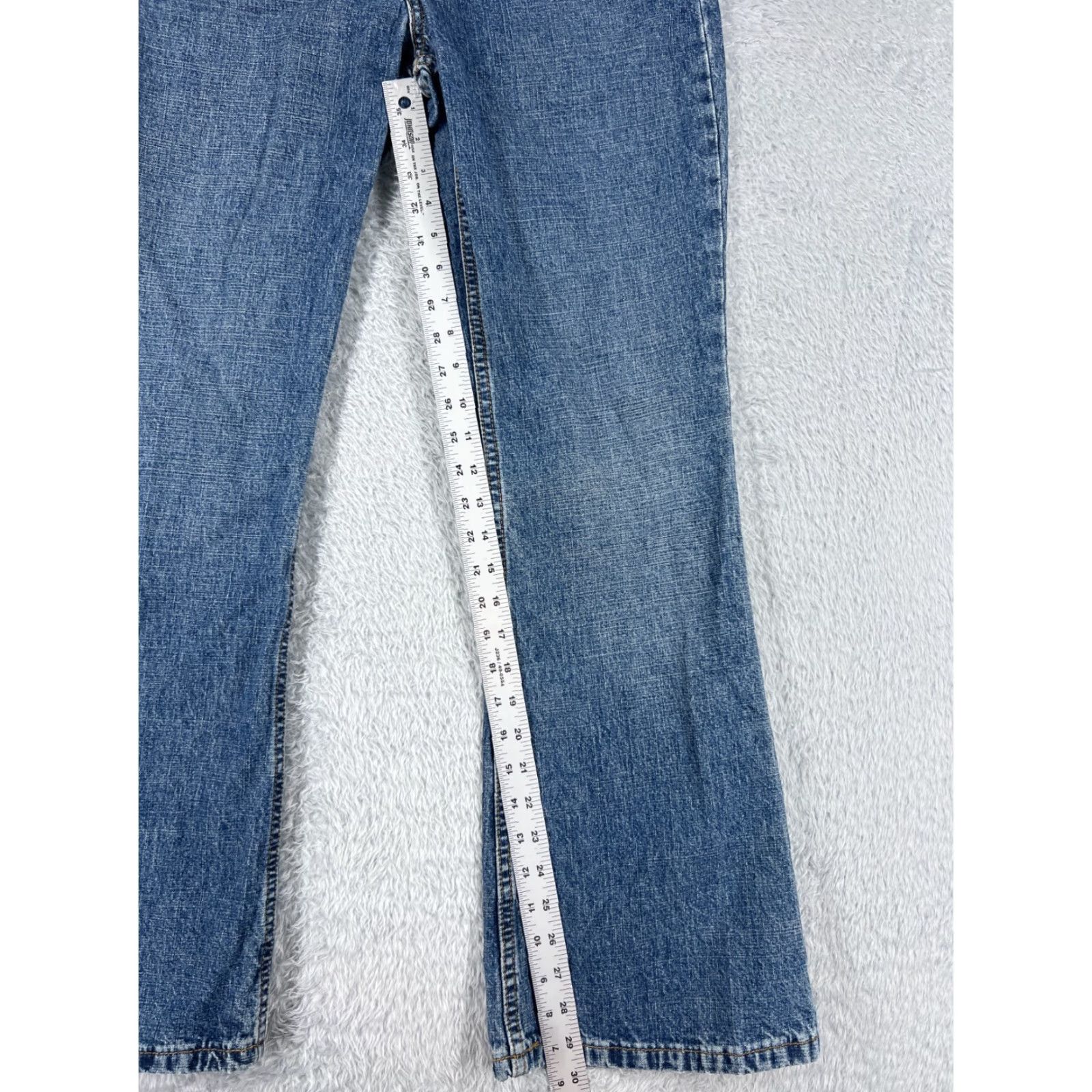 Vintage Arizona Jeans Co Jeans Womens 9 Blue Denim Flared Cotton Blend Mid 29x30 Size 30" / US 8 / IT 44 - 7 Thumbnail