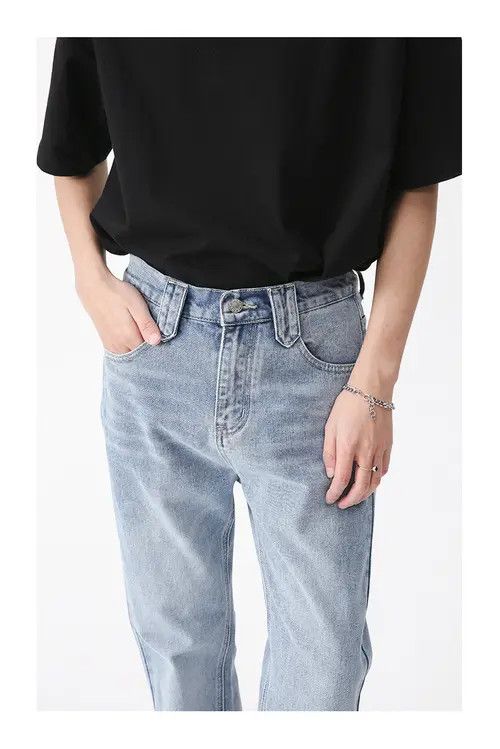 Other Vintage Washed Straight Stretch Bootcut Jeans Size US 32 / EU 48 - 5 Thumbnail
