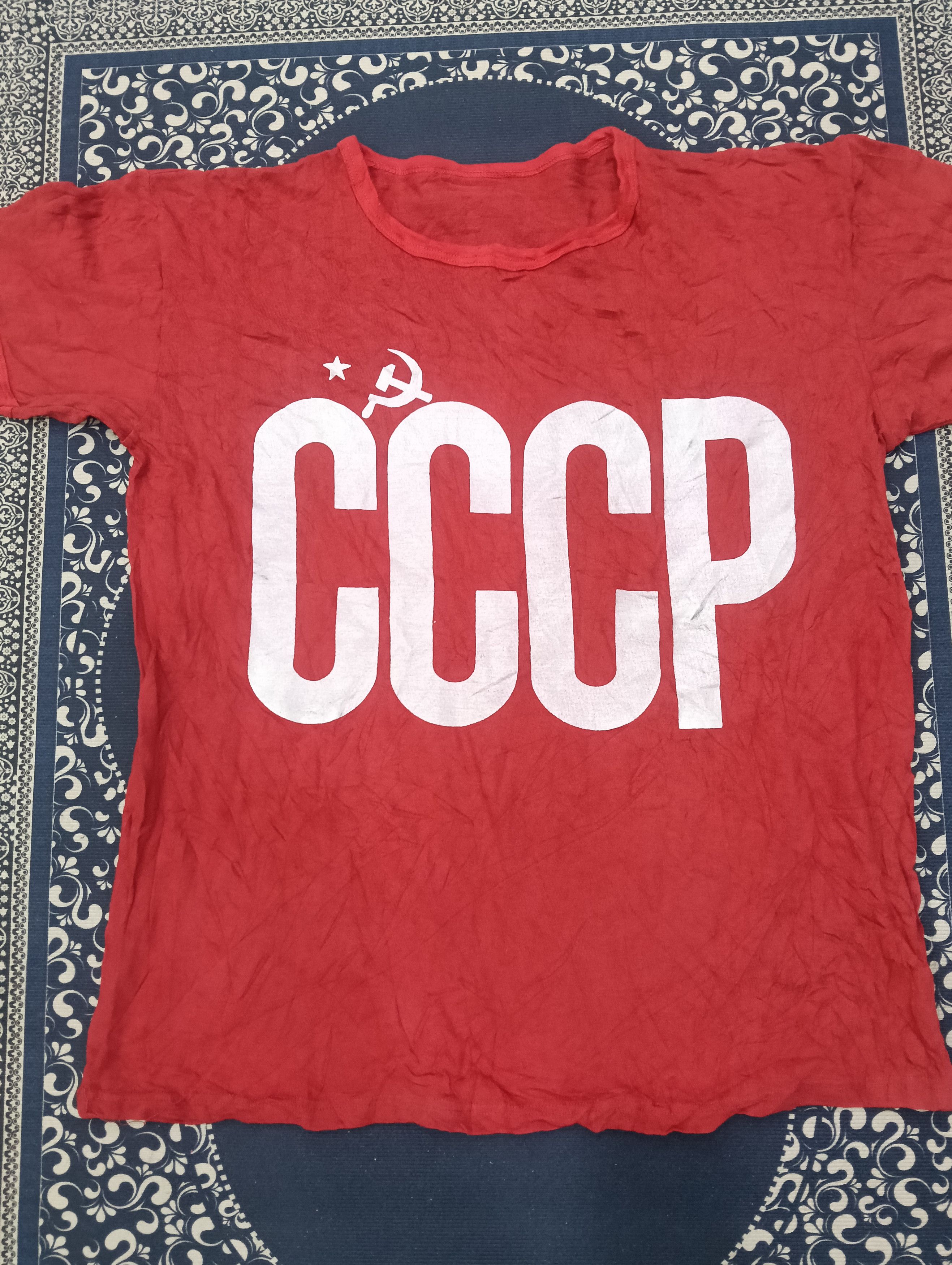 Cccp Ringer CCCP Acronym Russia Hammer Size US XL / EU 56 / 4 - 2 Thumbnail