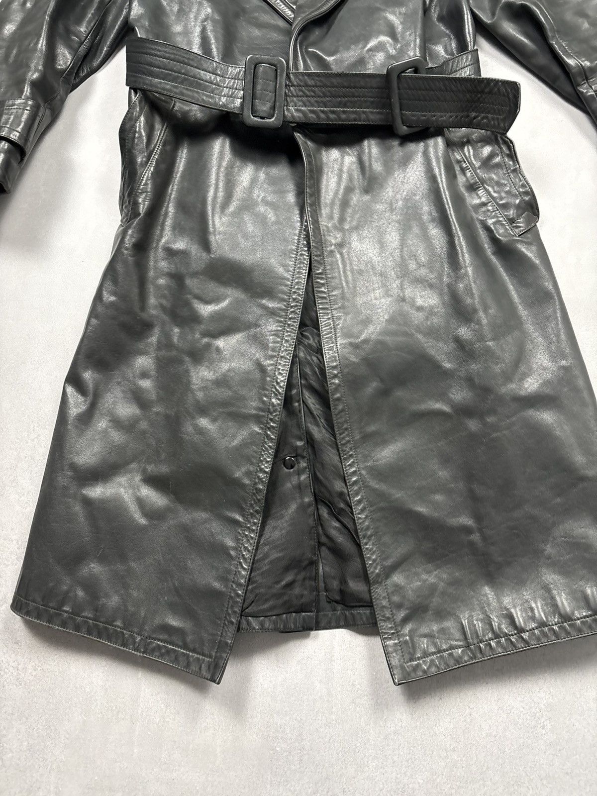 Vintage Vintage German Leather Trench Coat WW2 Vintage Horsehide 46 Size US S / EU 44-46 / 1 - 5 Thumbnail