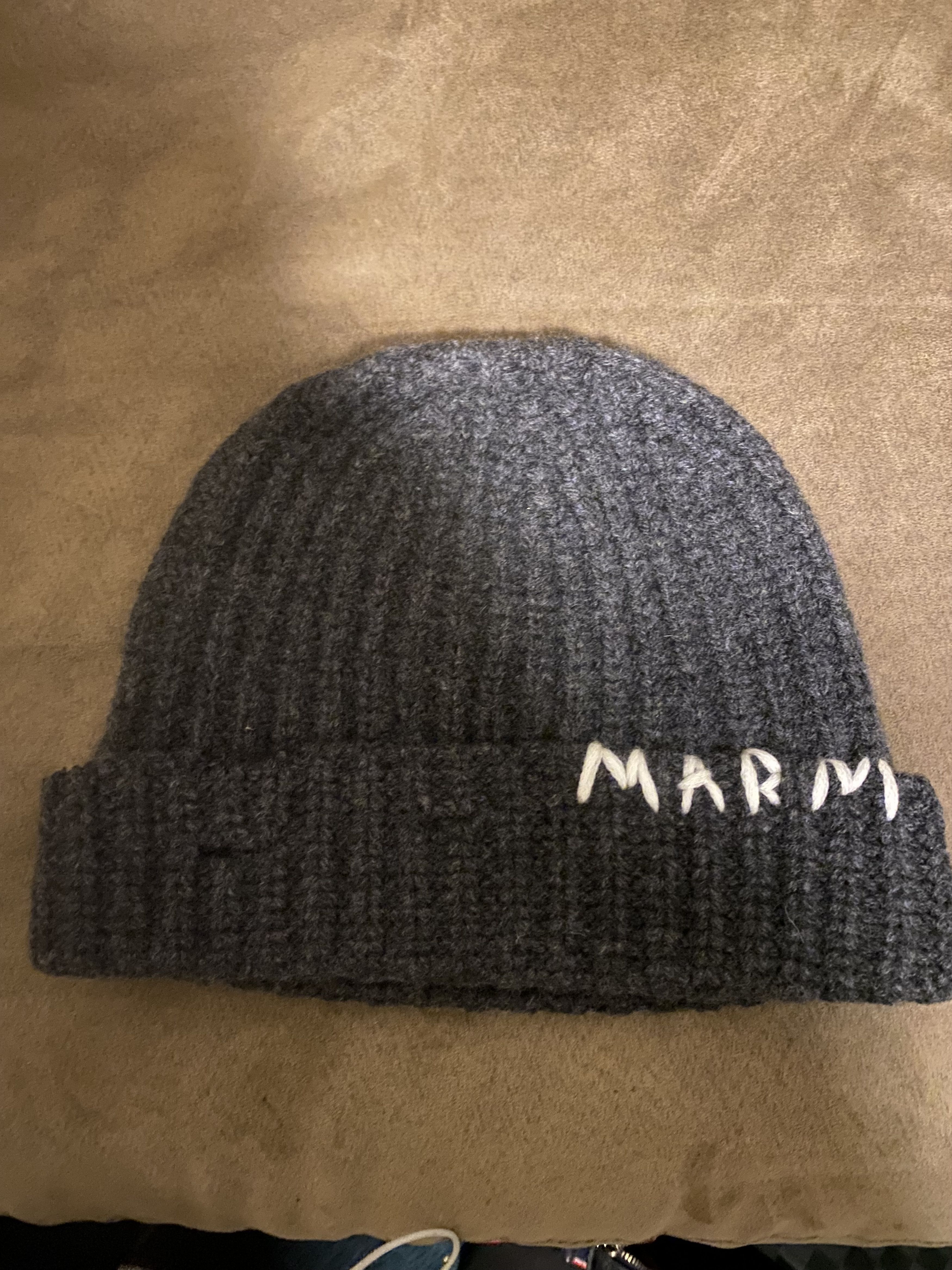Marni Marni Broken Fisherman Hat Gray White One Size NWOT Size ONE SIZE - 1 Thumbnail