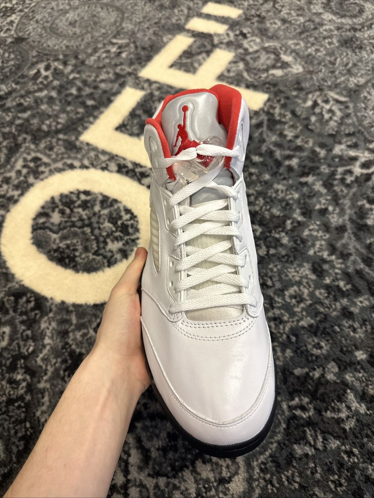 Nike Jordan 5 retro silver tongue / Nike Size US 10.5 / EU 43-44 - 2 Thumbnail