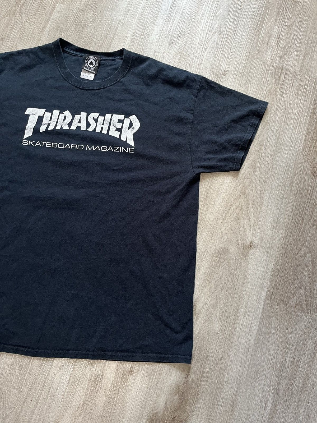 Thrasher Thrasher Logo Black T-Shirt Size US XL / EU 56 / 4 - 3 Thumbnail