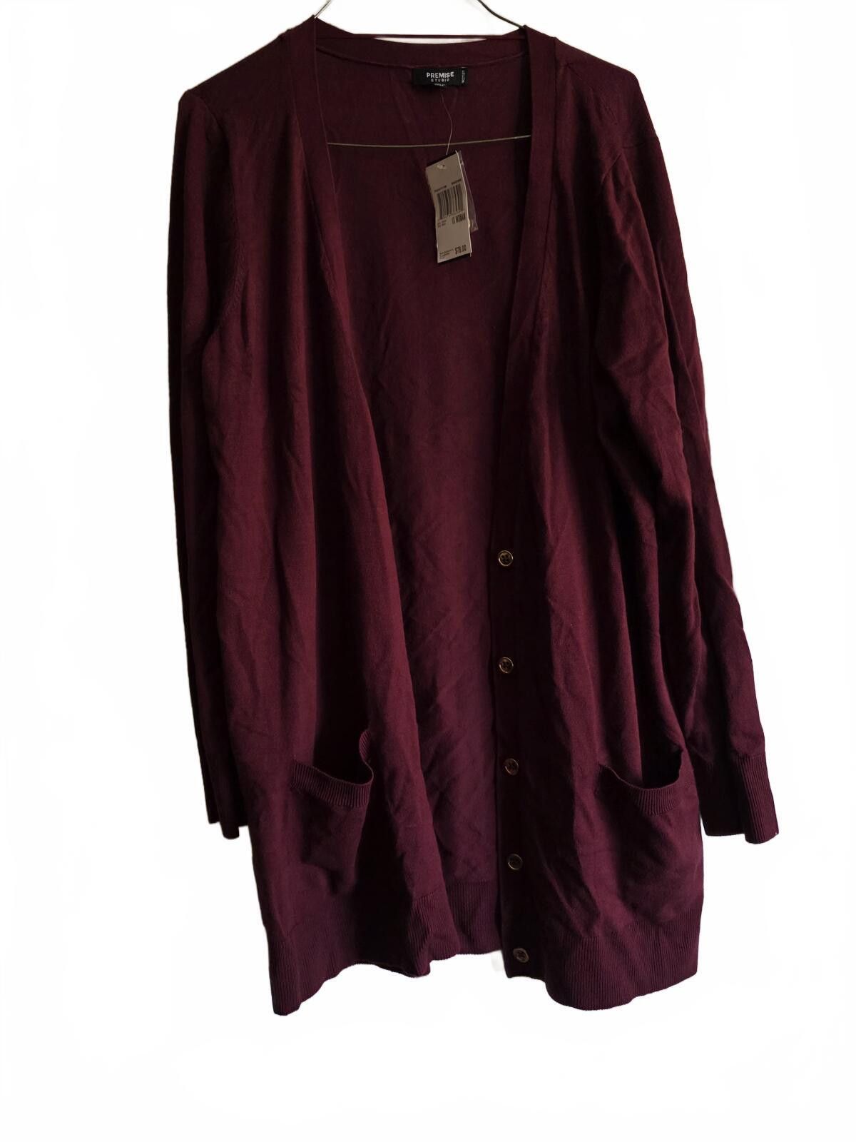 Other Premise Studio Brandywine Open Front Cardigan Sweater 1X NWT Size XL / US 12-14 / IT 48-50 - 11 Thumbnail
