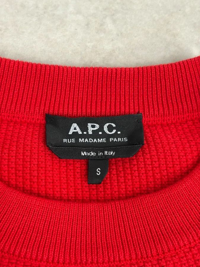 A.P.C. A.P.C. Red Classy Sweater Size US S / EU 44-46 / 1 - 9 Thumbnail