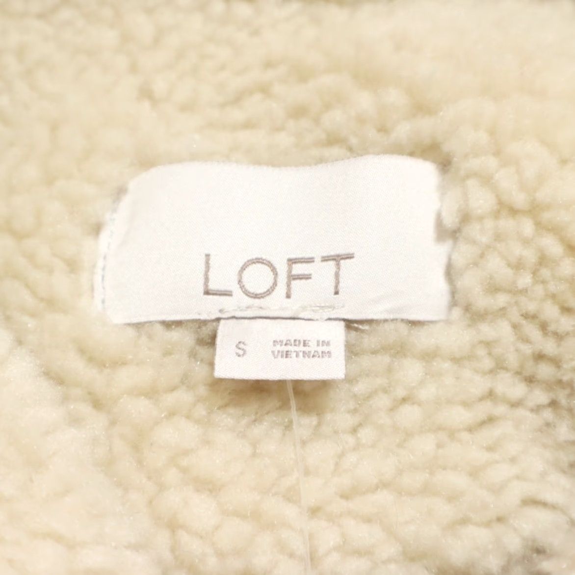 Loft VINTAGE Loft Sherpa Fleece Toggle Coat Jacket Sand Women's S Size S / US 4 / IT 40 - 5 Thumbnail