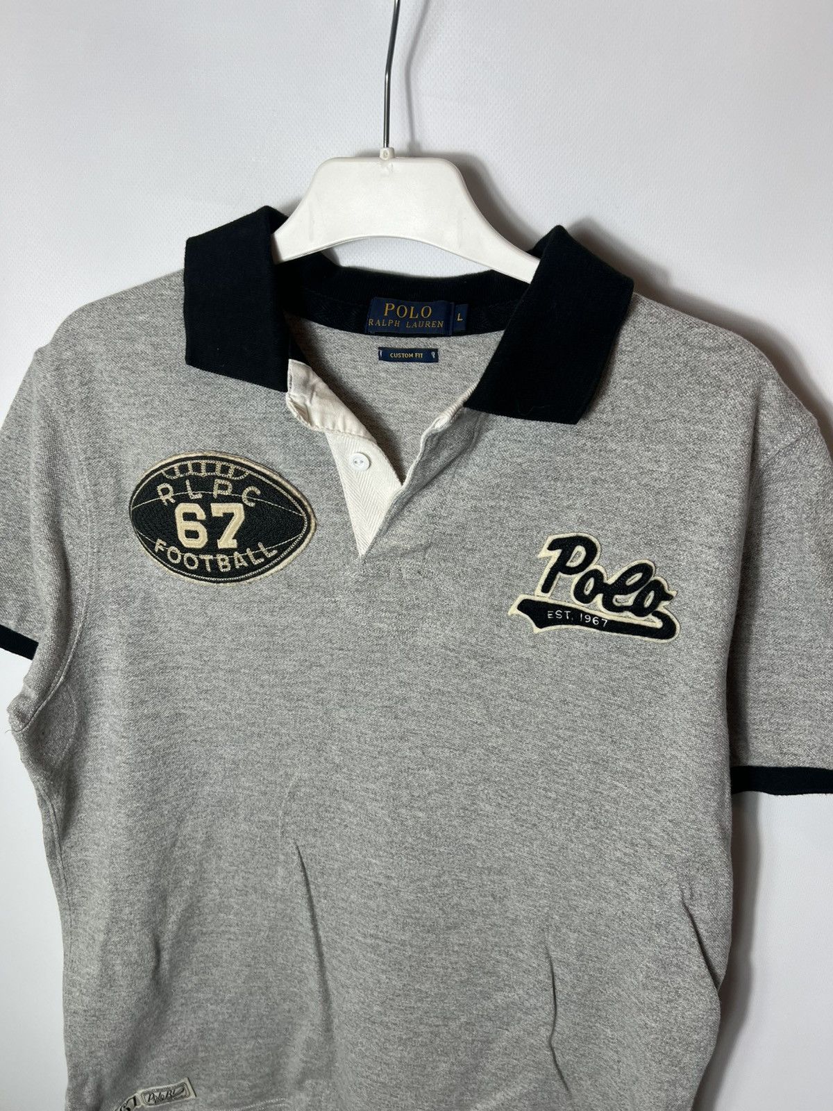 Polo Ralph Lauren Vintage streetwear Polo Ralph Lauren Football Rugby 67 Tee Size US L / EU 52-54 / 3 - 2 Thumbnail