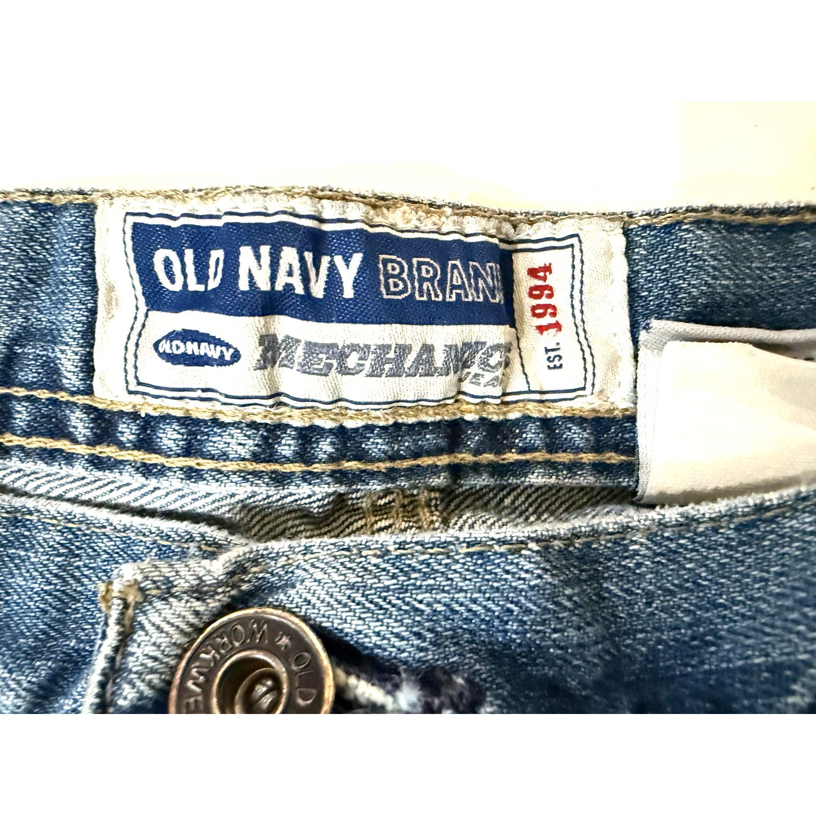 Old Navy Vintage Y2K Old Navy Baggy Mechanic Jeans Mens 36 Carpenter Size US 36 / EU 52 - 3 Thumbnail