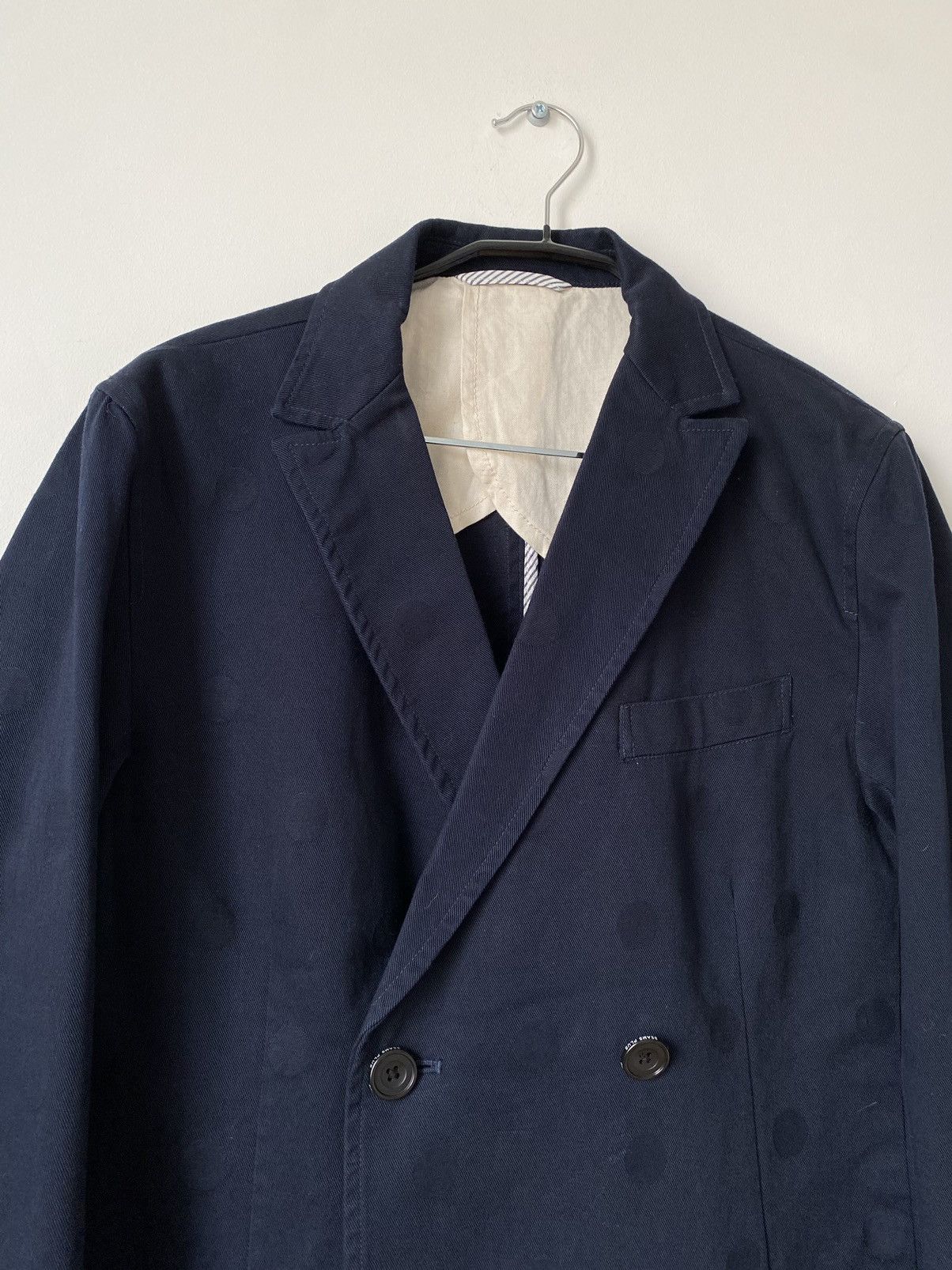 Beams Plus × Japanese Brand Beams from Japan Cotton Navy Blazer Jacket Size: M Size 50S - 2 Thumbnail