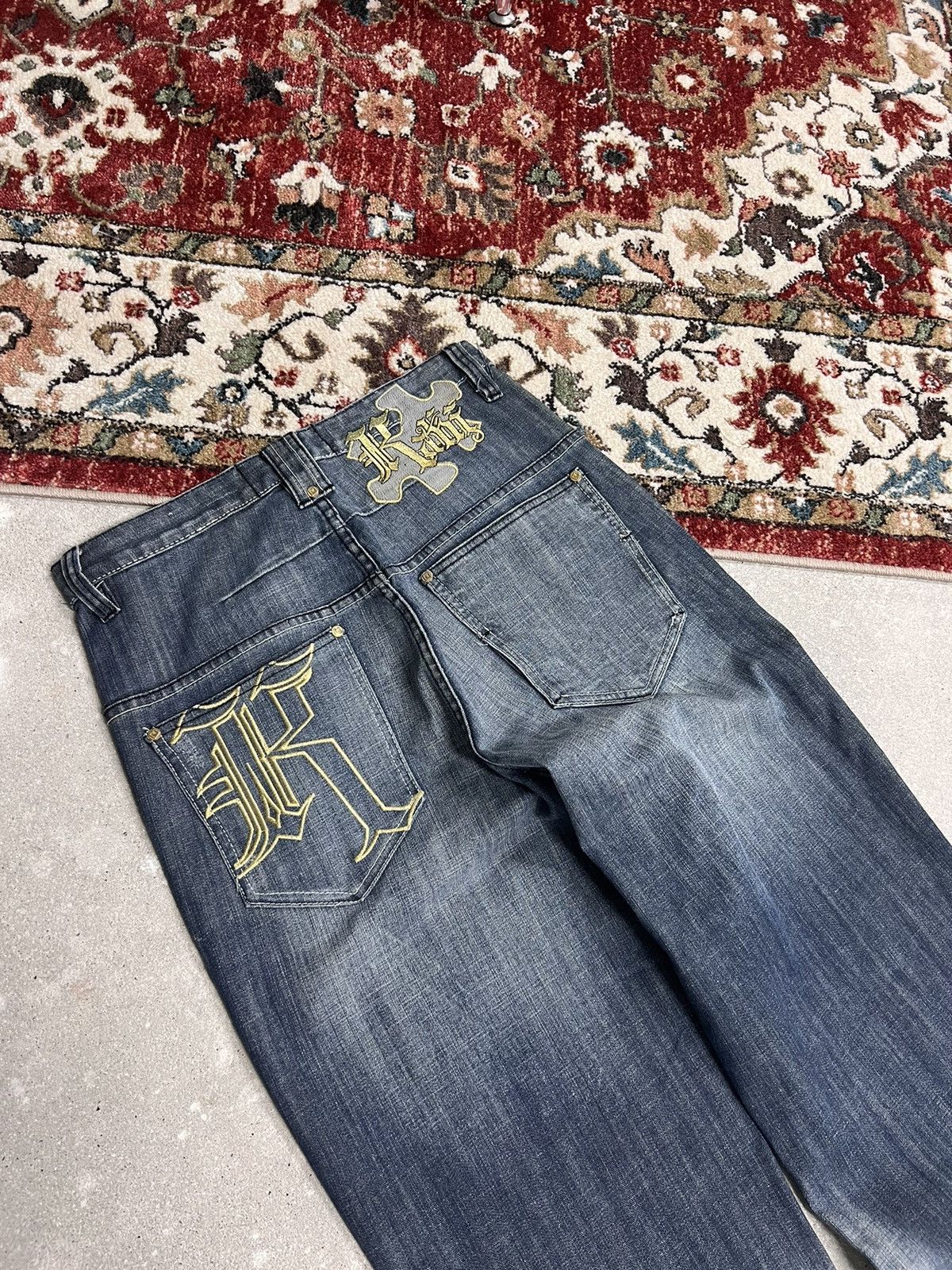 JNCO Vintage Karl Kani Jeans Baggy Fit Size US 28 / EU 44 - 4 Thumbnail