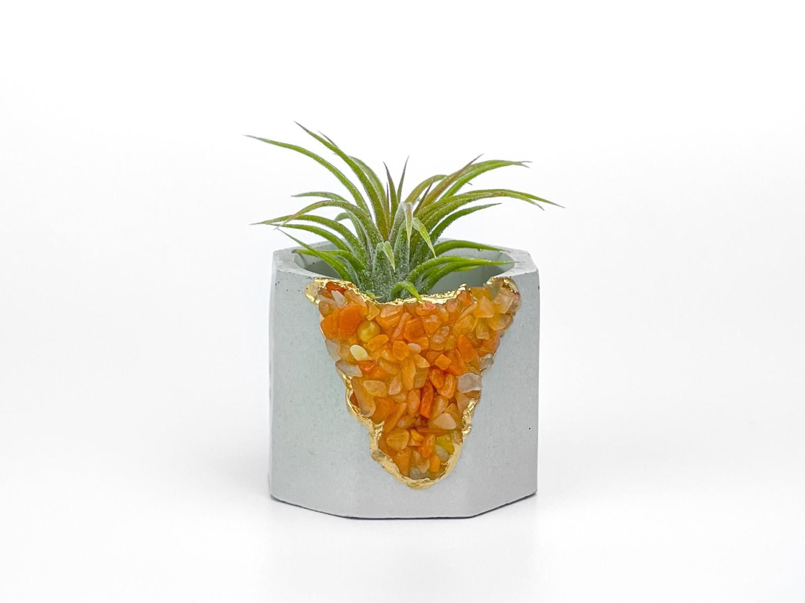 Other Red Aventurine Crystal Planter Reiki Crystal Candle Holder Size ONE SIZE - 4 Thumbnail