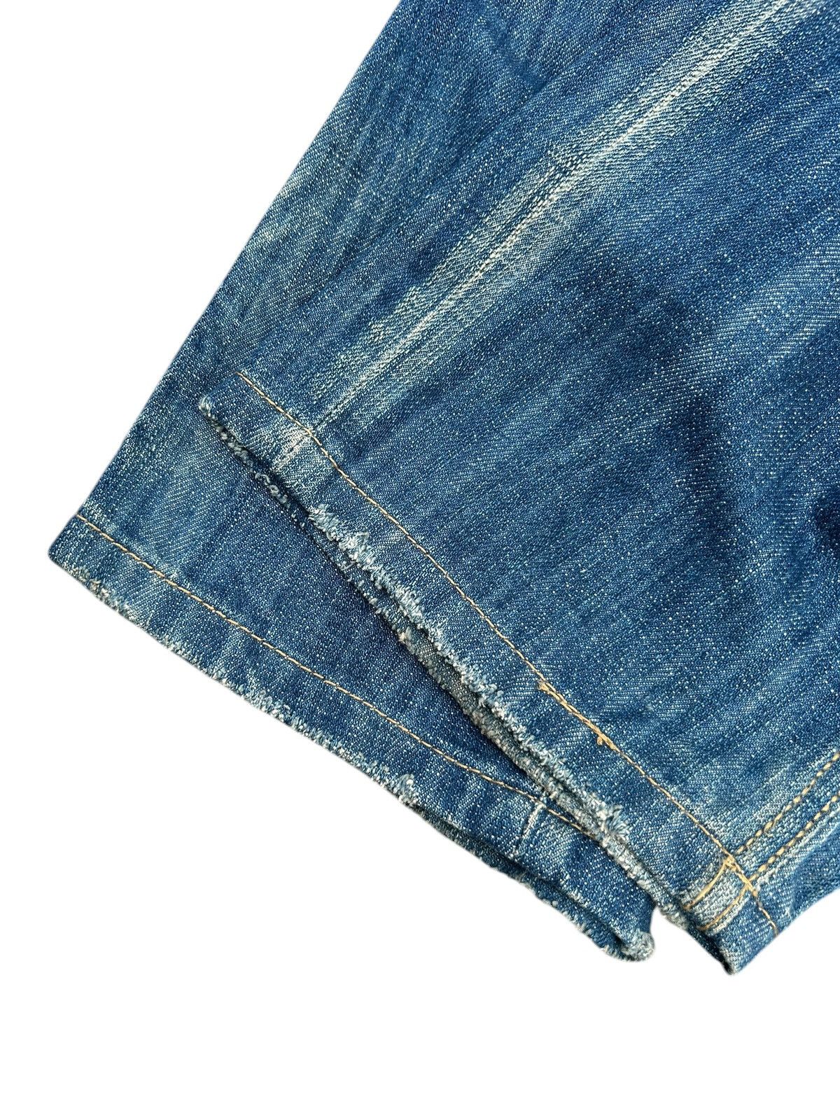 Kapital Vintage Blue Starnik Punk Bondage Faded Denim Jeans Size US 32 / EU 48 - 15 Thumbnail