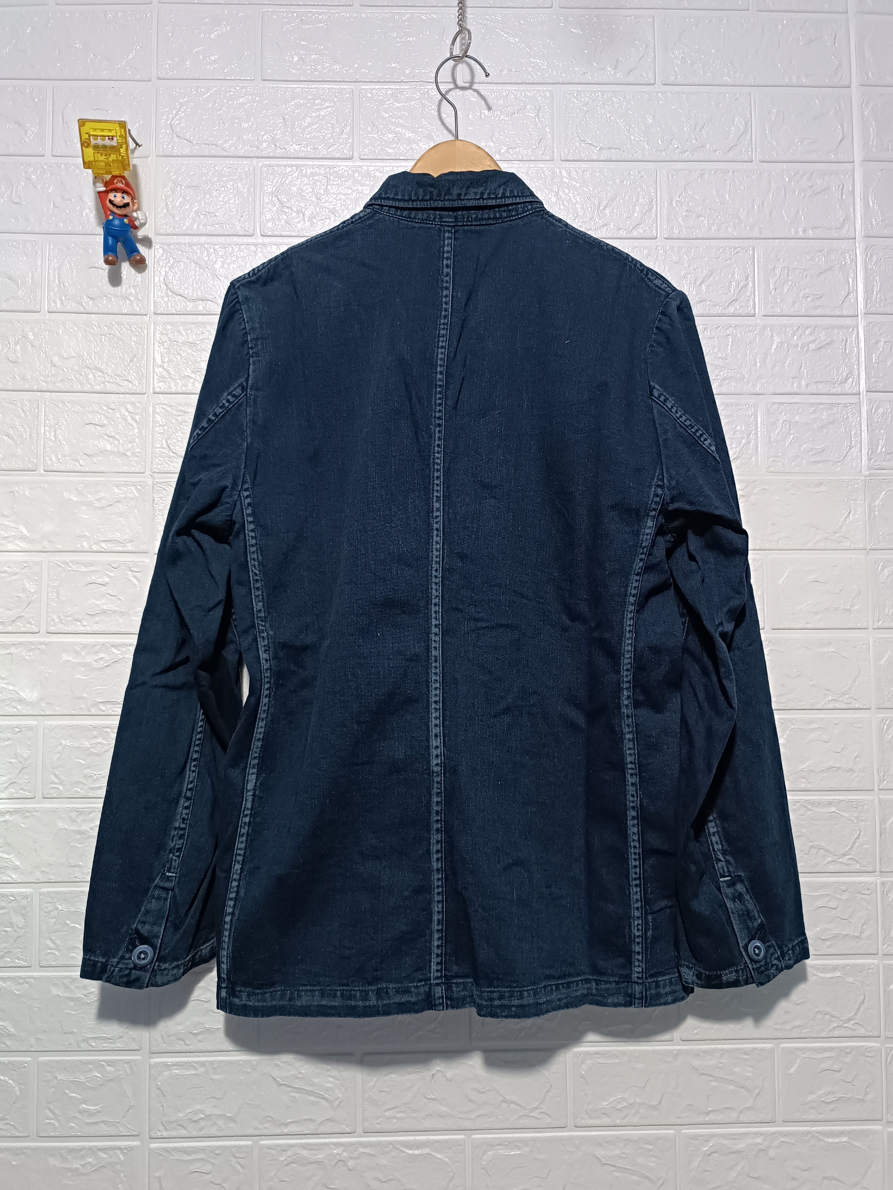 45rpm 45rpm Double Breasted Distressed Indigo Dyed Cotton Size US L / EU 52-54 / 3 - 9 Thumbnail