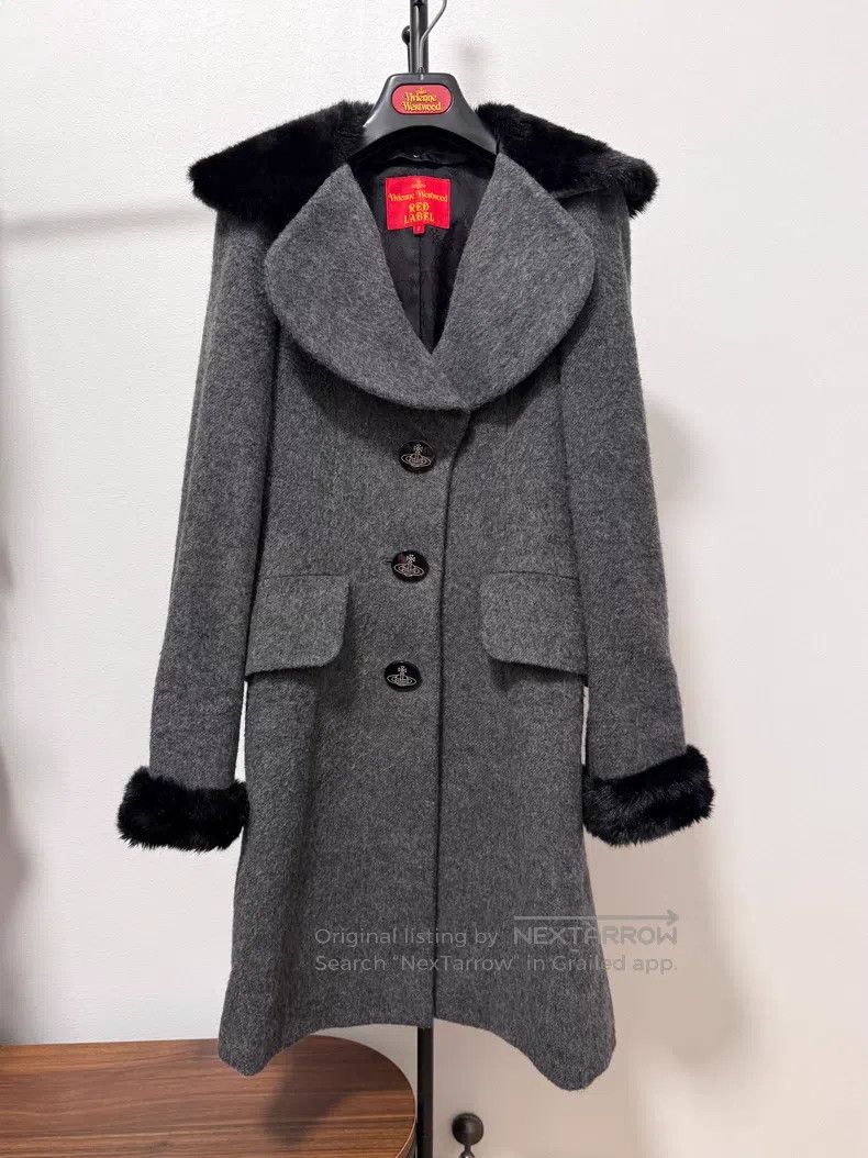 Vivienne Westwood Vivienne Westwood Gray Woolen Overcoat Jacket, Millennium Size M / US 6-8 / IT 42-44 - 1 Thumbnail