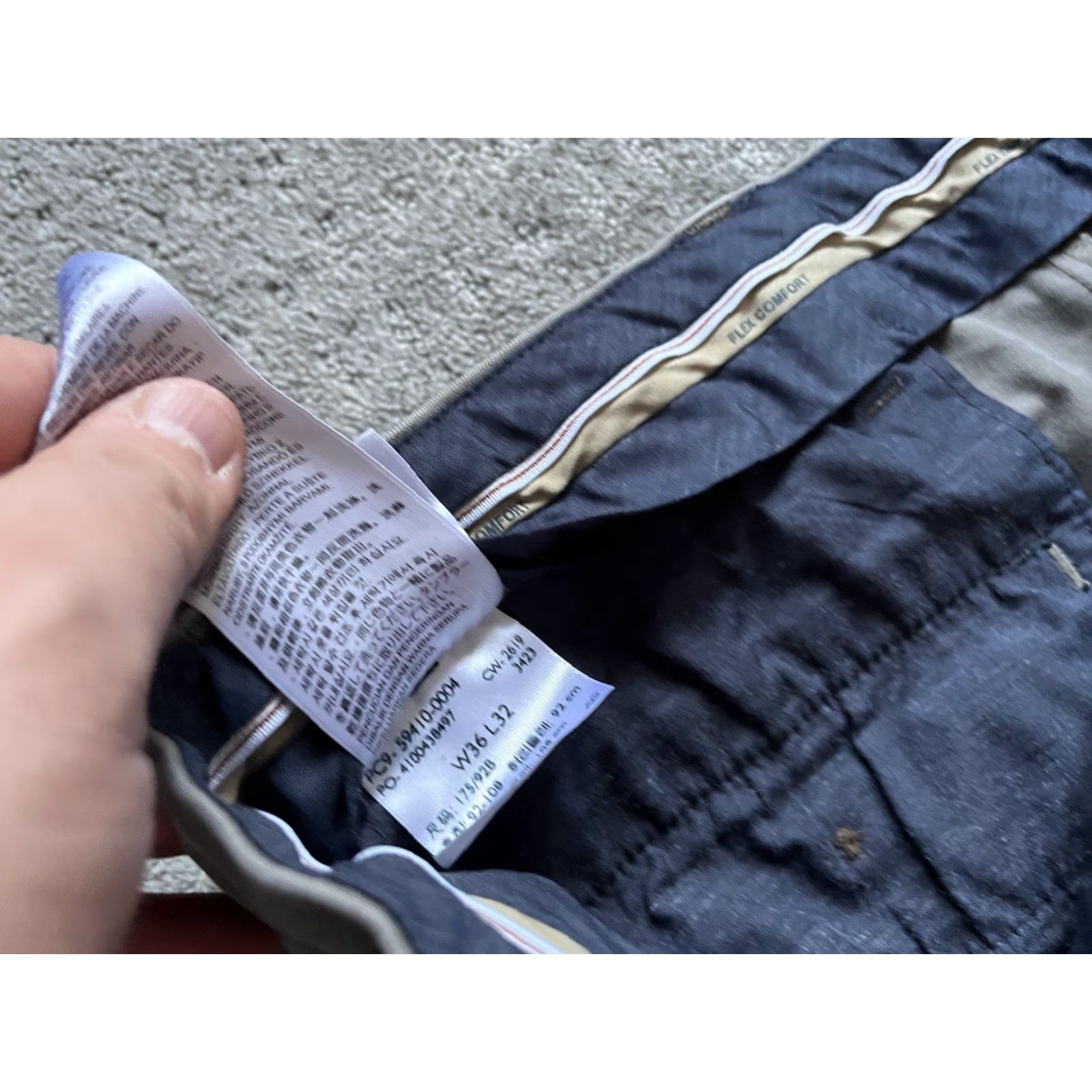 Dockers DOCKERS Classic Fit Flat Front Dress Pants Gray 36x32 Solid Flex Comfort Pants Men Chinos 100% Cotton Vintage No Size US 36 / EU 52 - 6 Thumbnail
