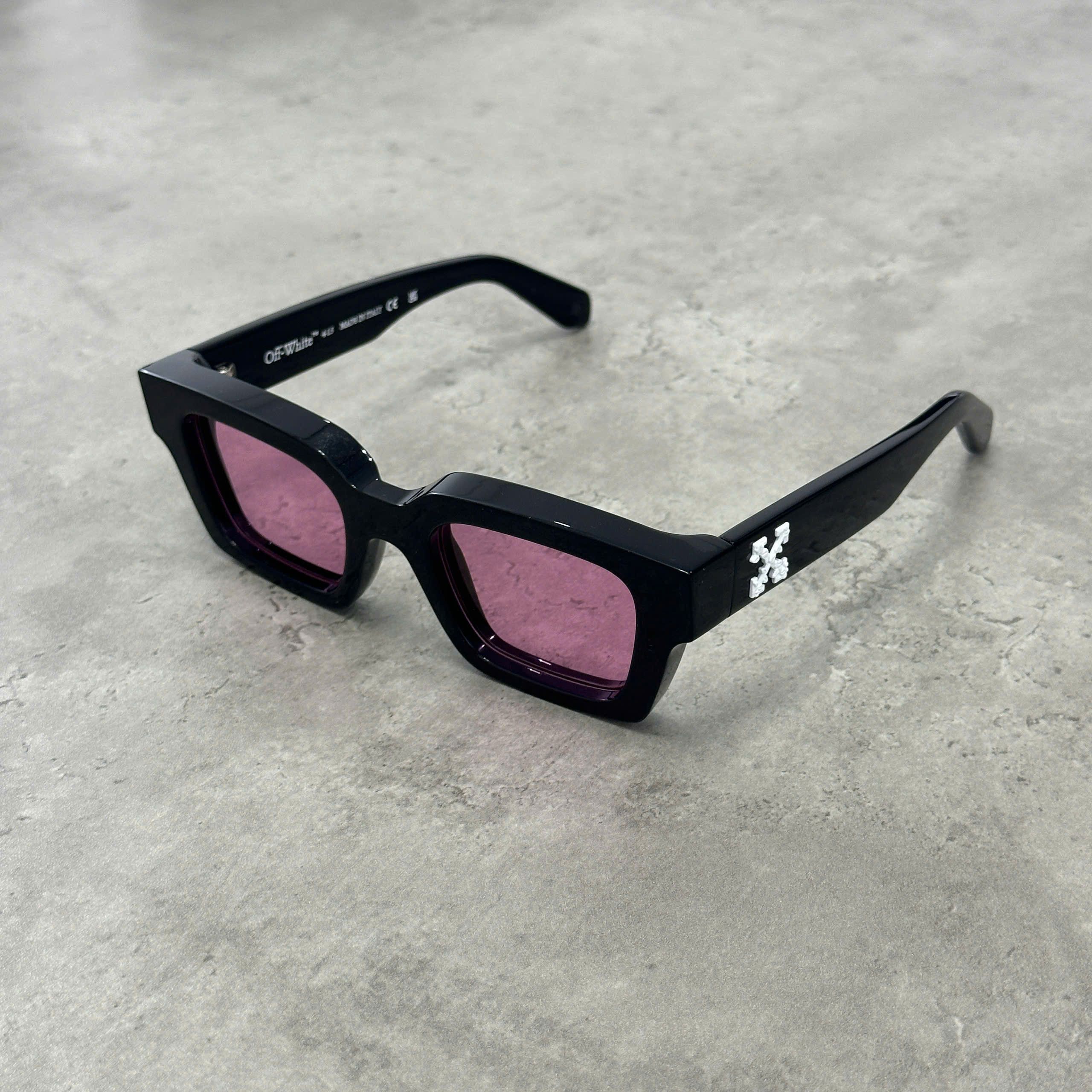 【関税込み】Off-White ブラック＆ピンク Virgil サングラス Off-White OFF WHITE Virgil Sunglasses | Grailed