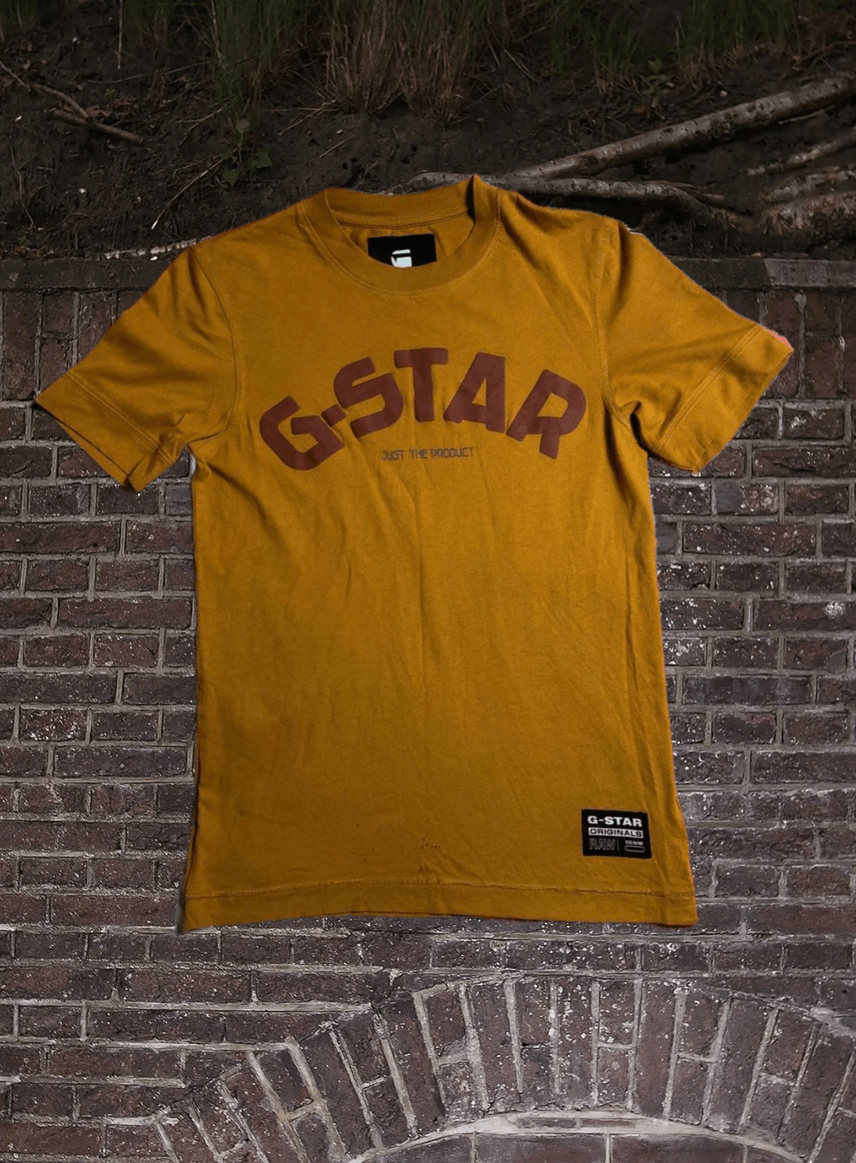 G-Star G Star Raw Vintage Mens Big logo Crew Neck T-Shirt Tee Size US S / EU 44-46 / 1 - 1 Thumbnail