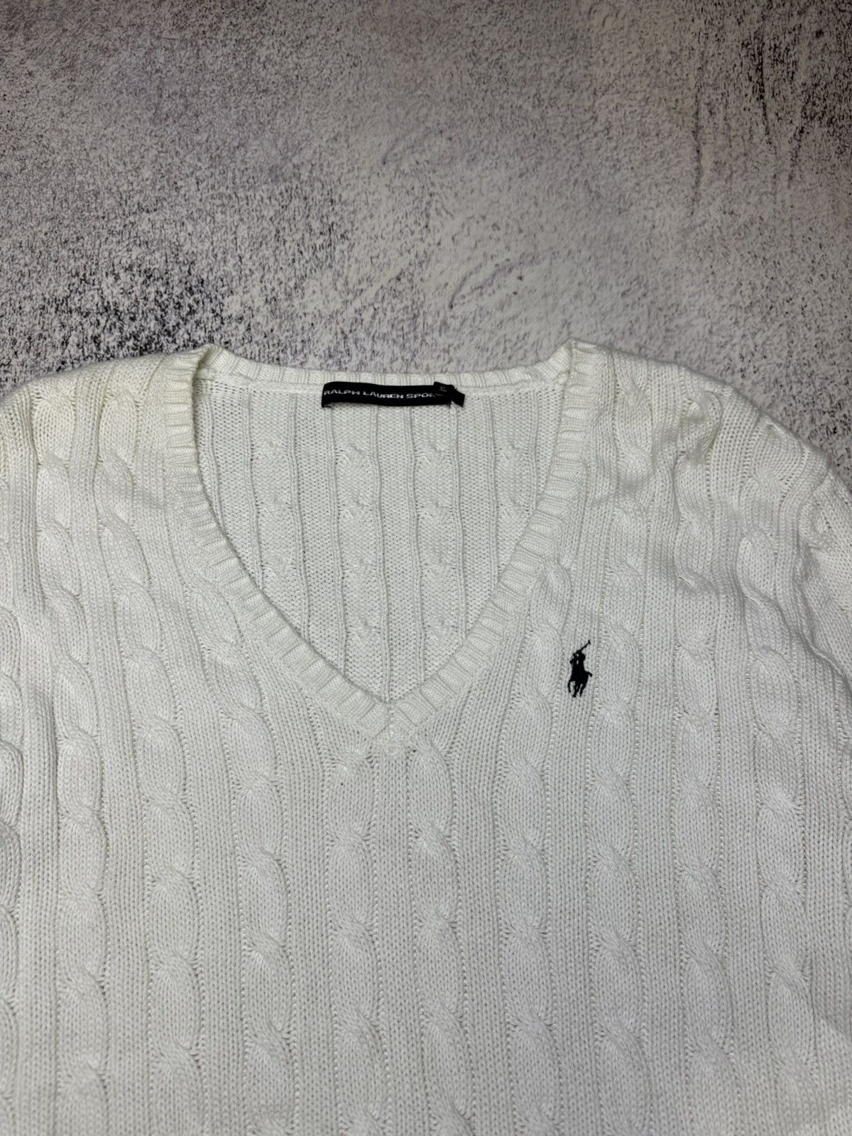 Polo Ralph Lauren Vintage Polo Ralph Lauren Sweater Cable Knit white Women's Size XL / US 12-14 / IT 48-50 - 4 Thumbnail
