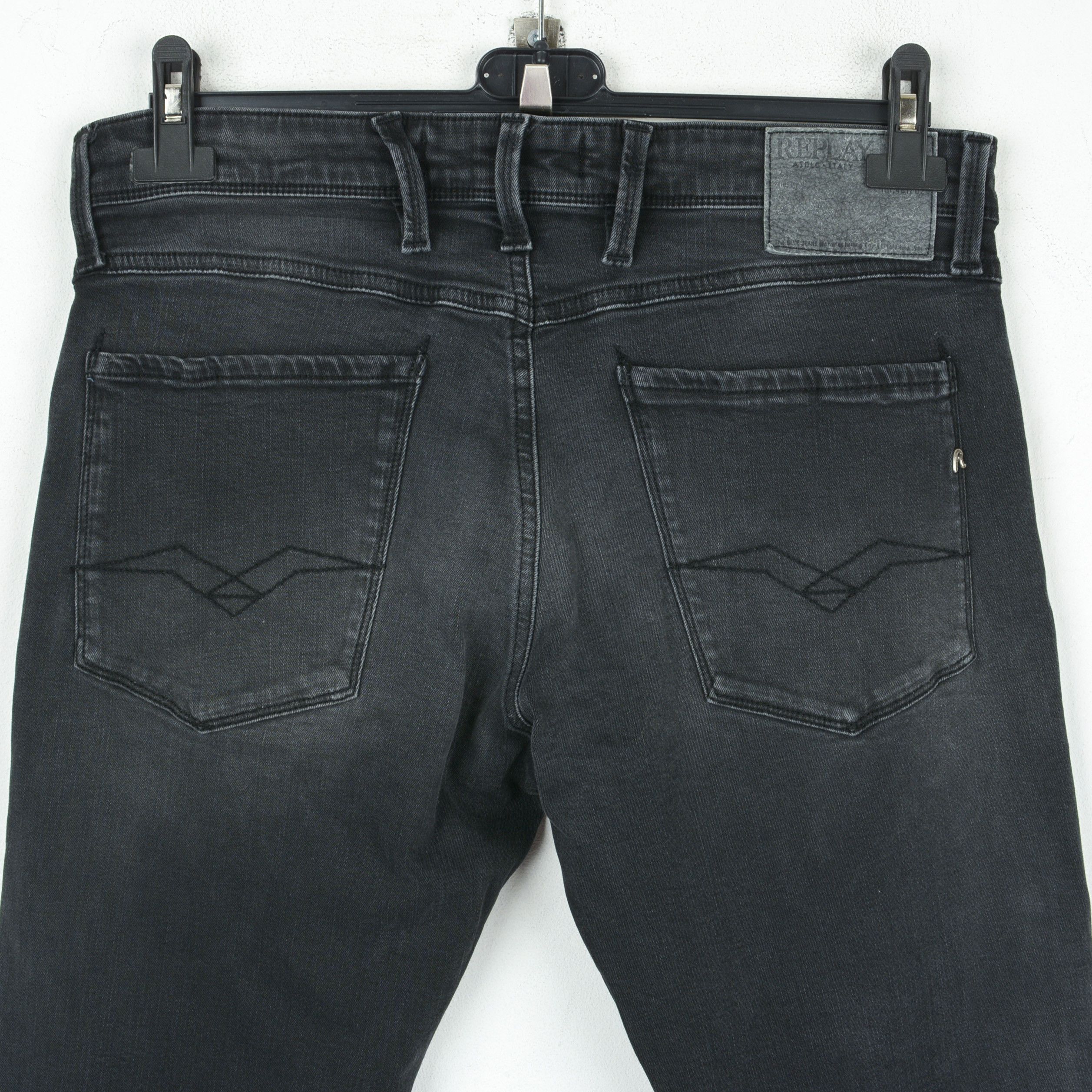 Replay Anbass W32 L32 Slim Fit Straight Jeans Denim Pants Trousers Size US 32 / EU 48 - 6 Thumbnail