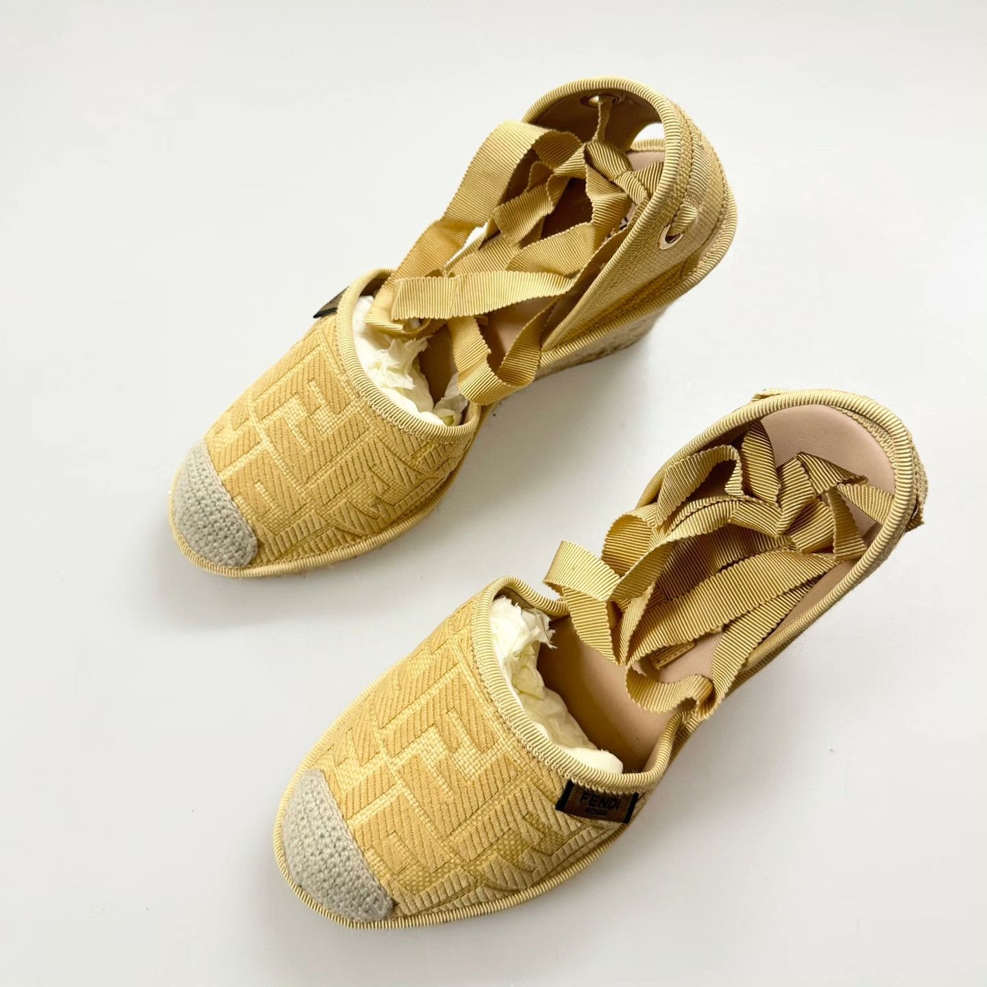 Fendi Fendi Yellow Strap Fisherman Shoes Size US 6.5 / IT 36.5 - 1 Thumbnail