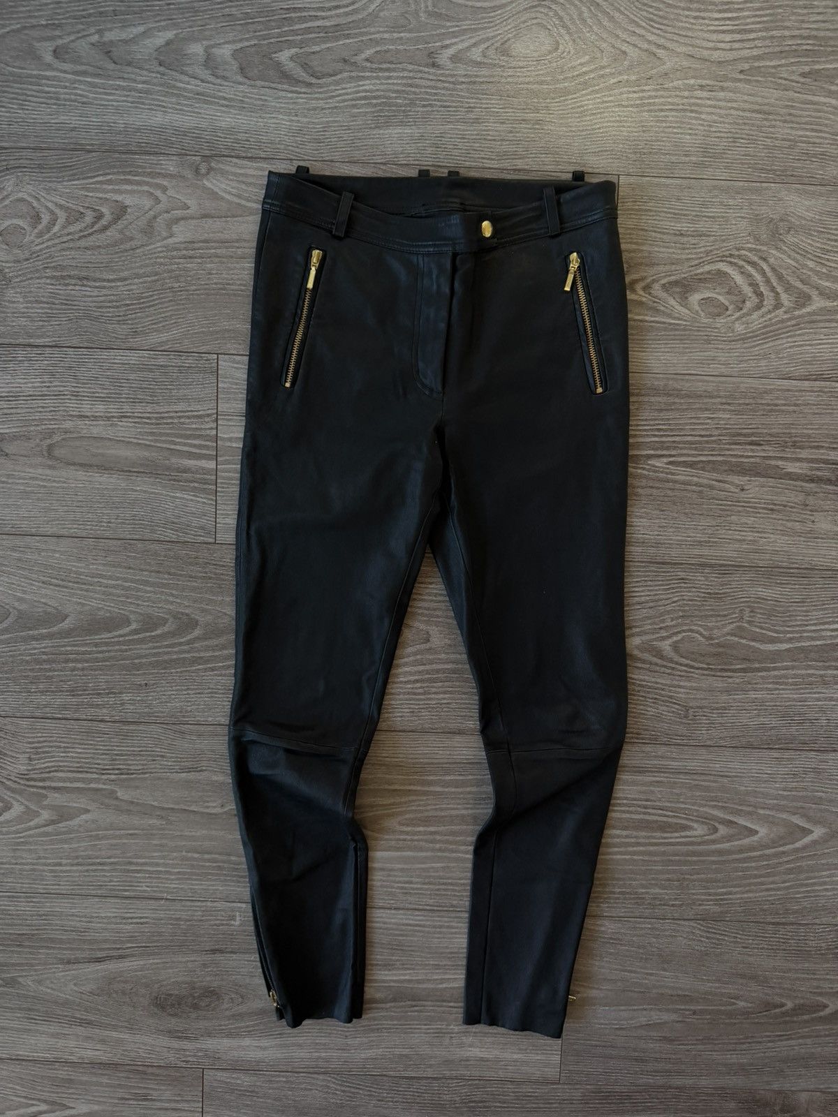 Other Depeche Leather Woman Pants Size 26" / US 2 / IT 38 - 3 Thumbnail