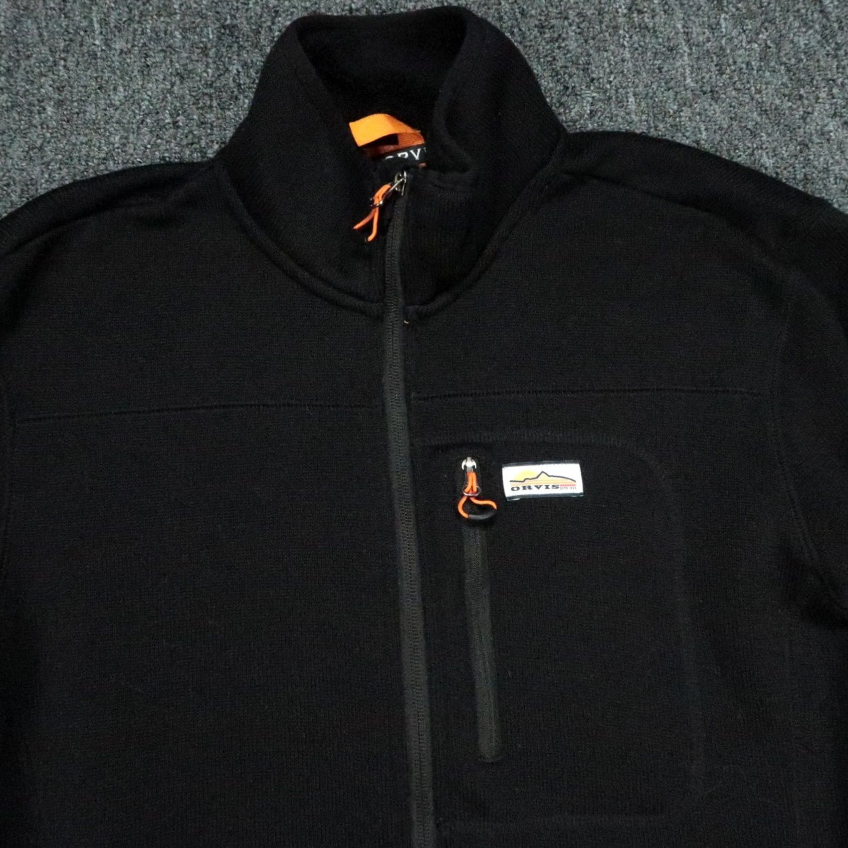 Orvis Orvis Jacket Mens Medium Black Fleece Full Zip Outdoorsport? Size US M / EU 48-50 / 2 - 2 Thumbnail