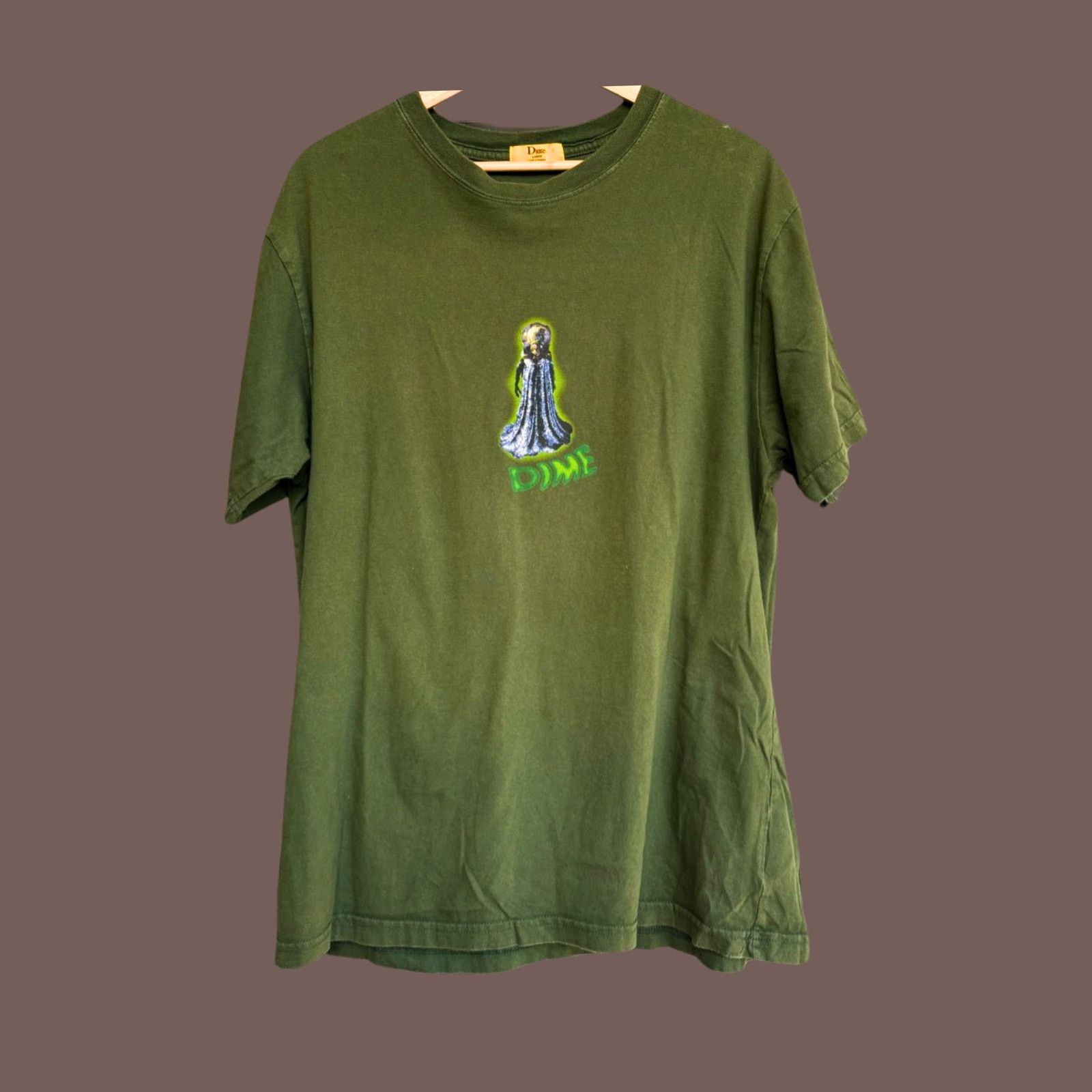 Dime Dime MTL Alien Tee | Green Cotton | Sci‑Fi Skate Energy Size US L / EU 52-54 / 3 - 1 Thumbnail