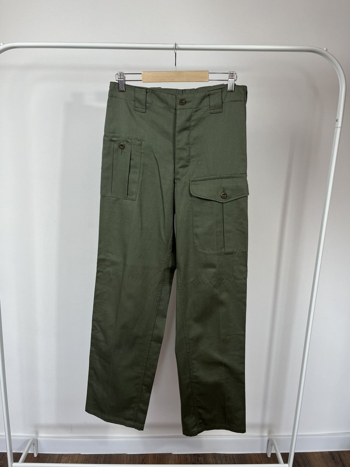 Other Vintage Military Cargo Pants Olive Cotton Army Workwear 88 Size US 32 / EU 48 - 1 Thumbnail