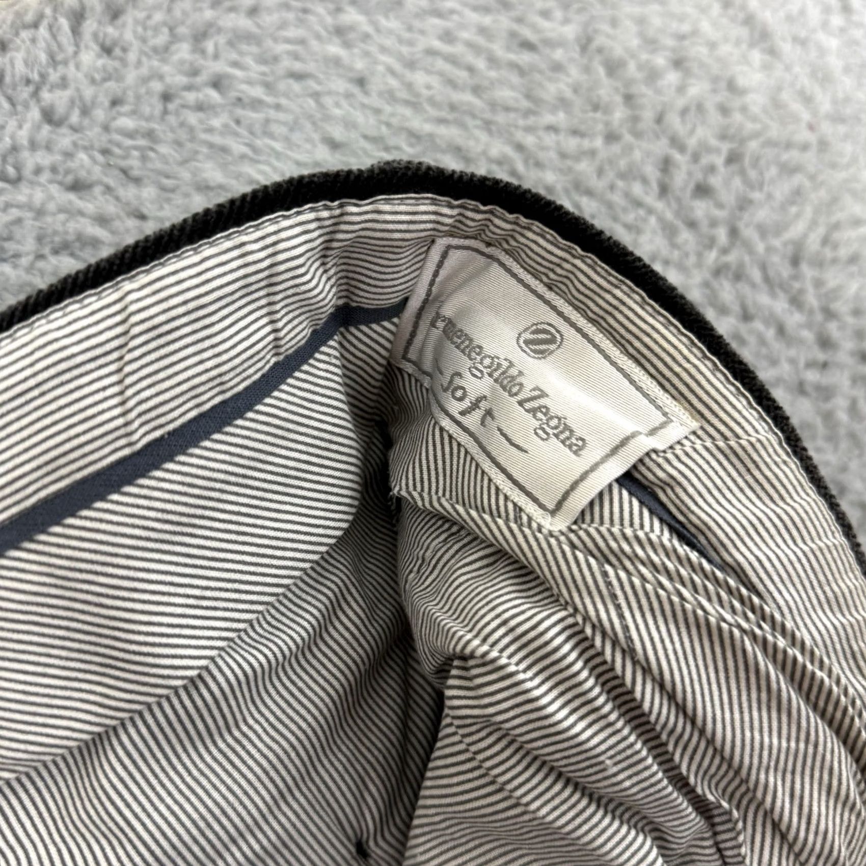 Ermenegildo Zegna VINTAGE Ermenegildo Zegna Pants Mens 36x31 Black Velvet High Rise Classic Fit Trousers Size US 36 / EU 52 - 5 Thumbnail