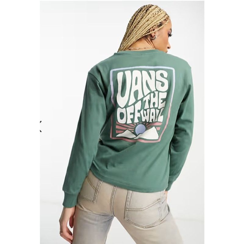 Vans VANS LS Unisex Tee "Off The Wall" Groovy Mountain Logo - XS Size XS / US 0-2 / IT 36-38 - 2 Thumbnail