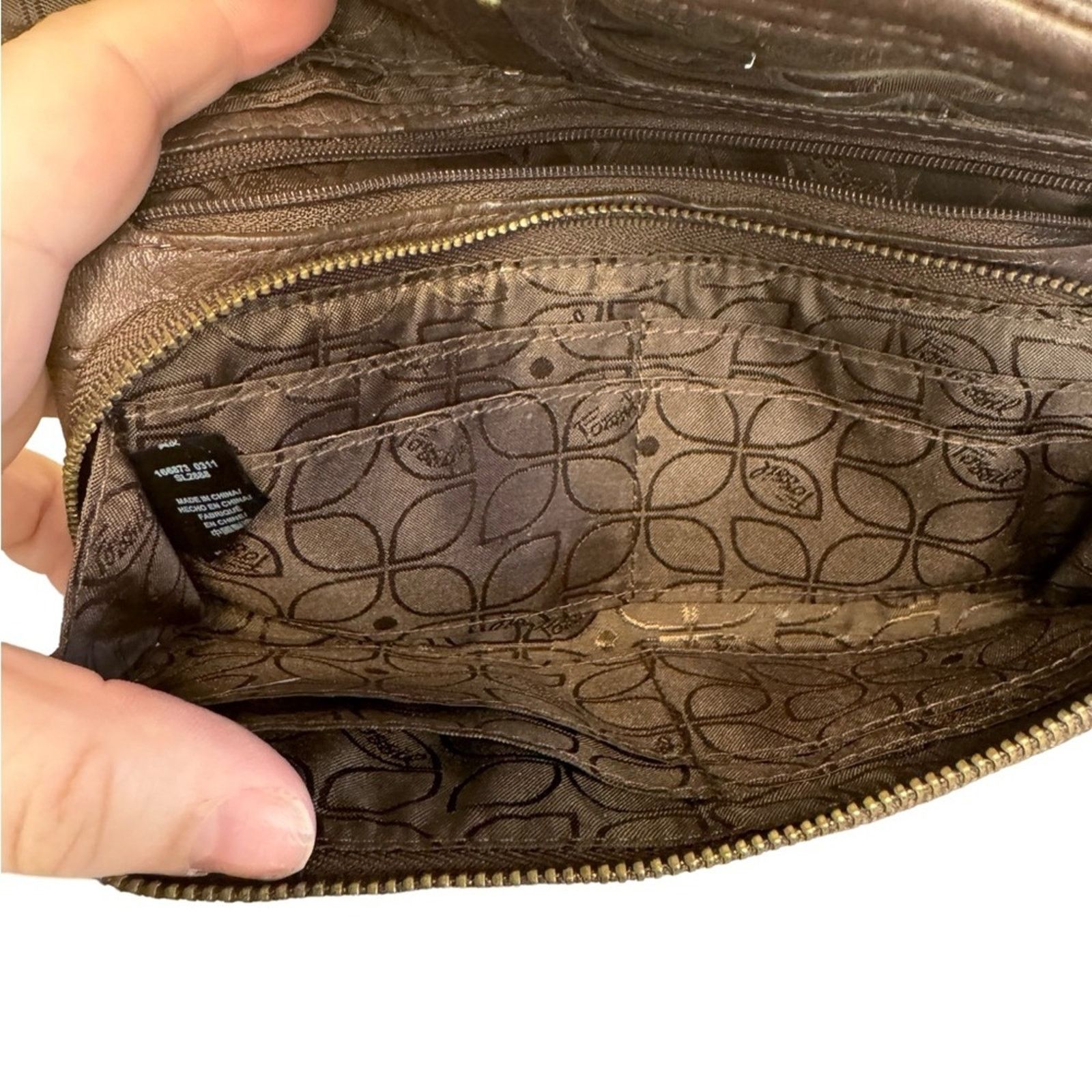 Fossil Vintage Fossil Brown Pebbled Leather Snap Long Wallet Size ONE SIZE - 7 Thumbnail