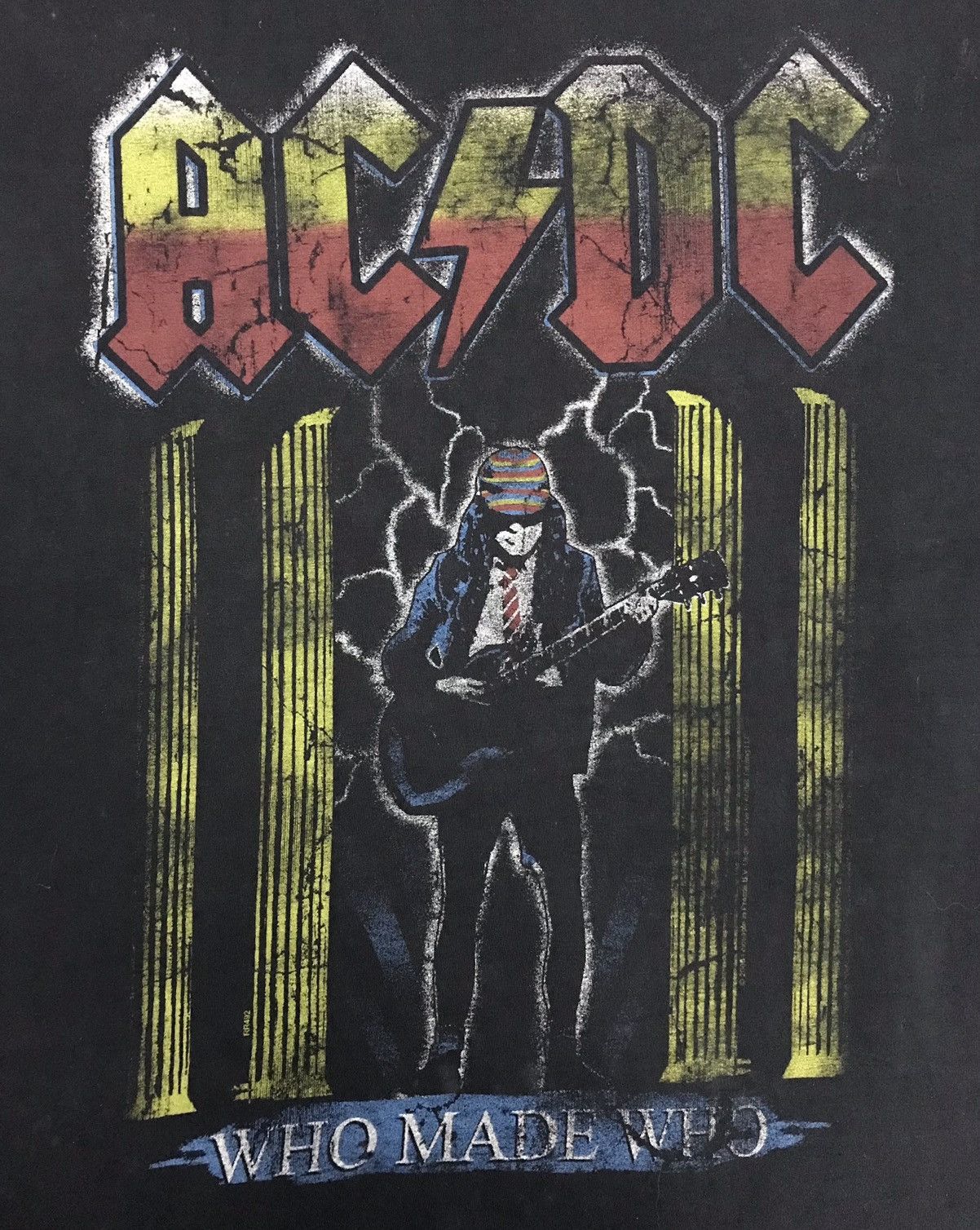 AC/DC × Band Tees Vintage Rock Band AC/DC Who Made Who Shirt Size US XL / EU 56 / 4 - 3 Thumbnail