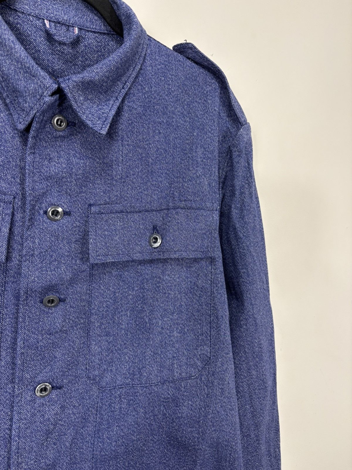 Other Vintage 1970s French Workwear Utility Jacket Blue Chore Coat Size US L / EU 52-54 / 3 - 7 Thumbnail