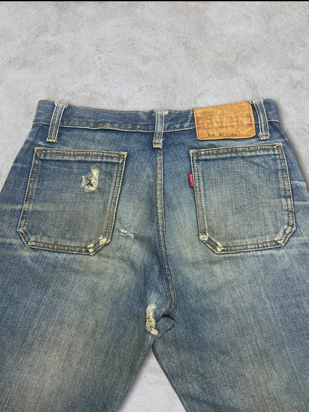 Edwin Rare Vintage 70s Edwin Talon Zip Bottom Bell Flare Bush Jean Size 30" / US 8 / IT 44 - 6 Thumbnail