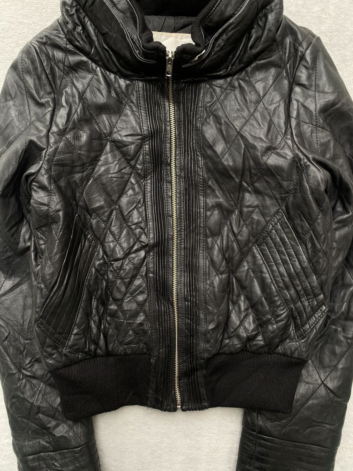 Enchantment 2000s- Enchantment? -Bono Quilted Leather Jacket Size S / US 4 / IT 40 - 8 Thumbnail